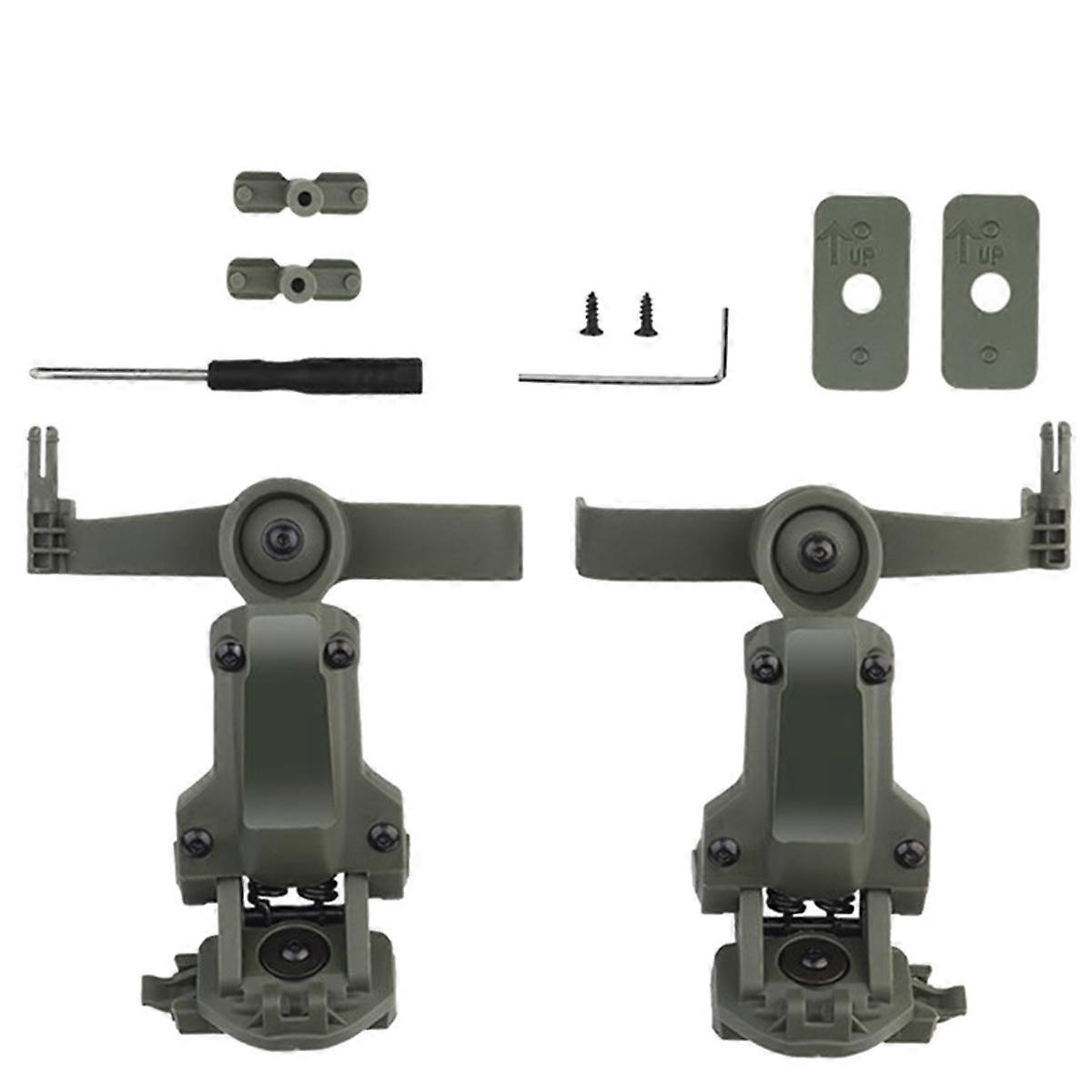 Helmet Rail Adapter for COMTAC3 Accessories Headset Mount Fit Ops Core ARC MLOK Rail-Green