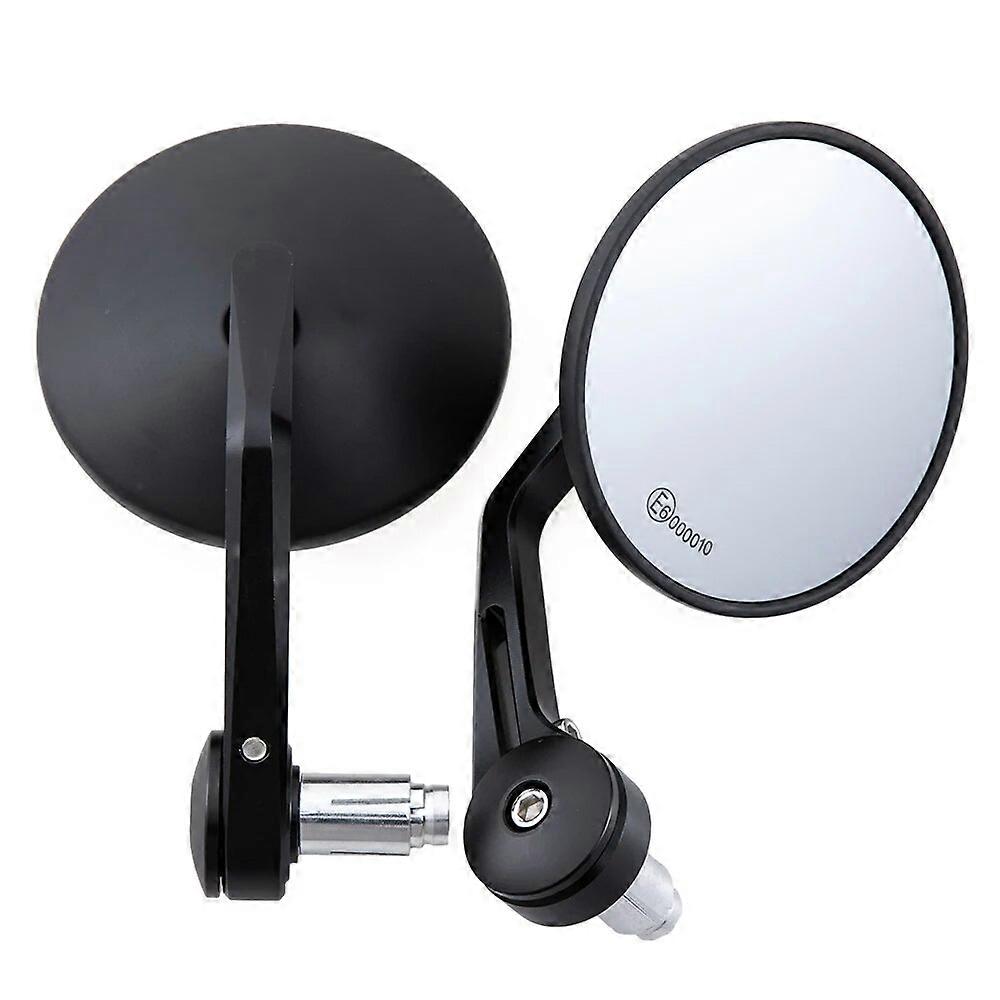 Motorcycle Handlebar Bar End Mirrors Rearview Mirror Universal 7/8" 22mm Handle Round for Suzuki Honda Kawasaki Scooters DUCATI