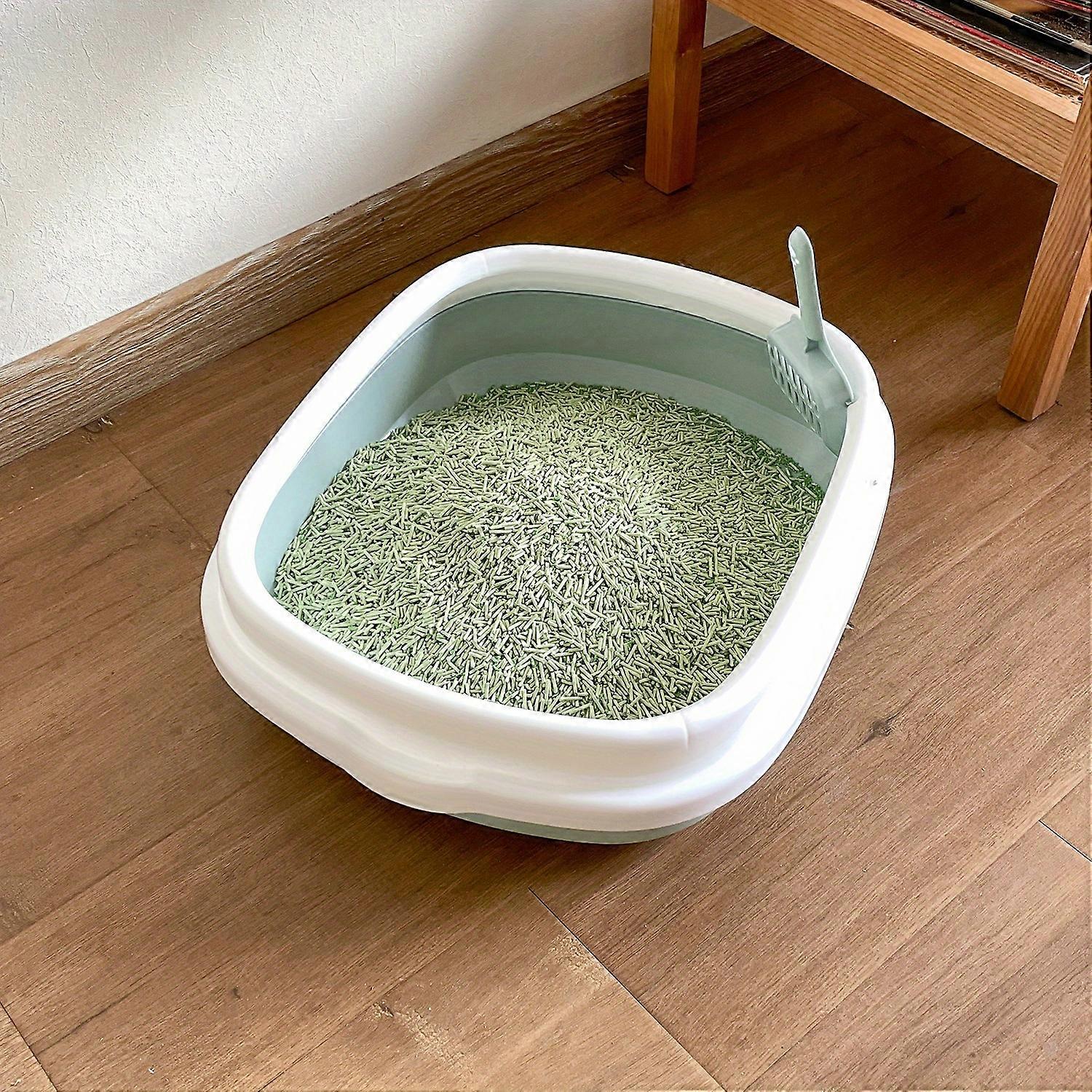 Extra Large Cat Litter Haven - Splash-Proof, Hassle-Free Cleaning - Thoughtful Semi-Enclosed Design for Your Feline Companion