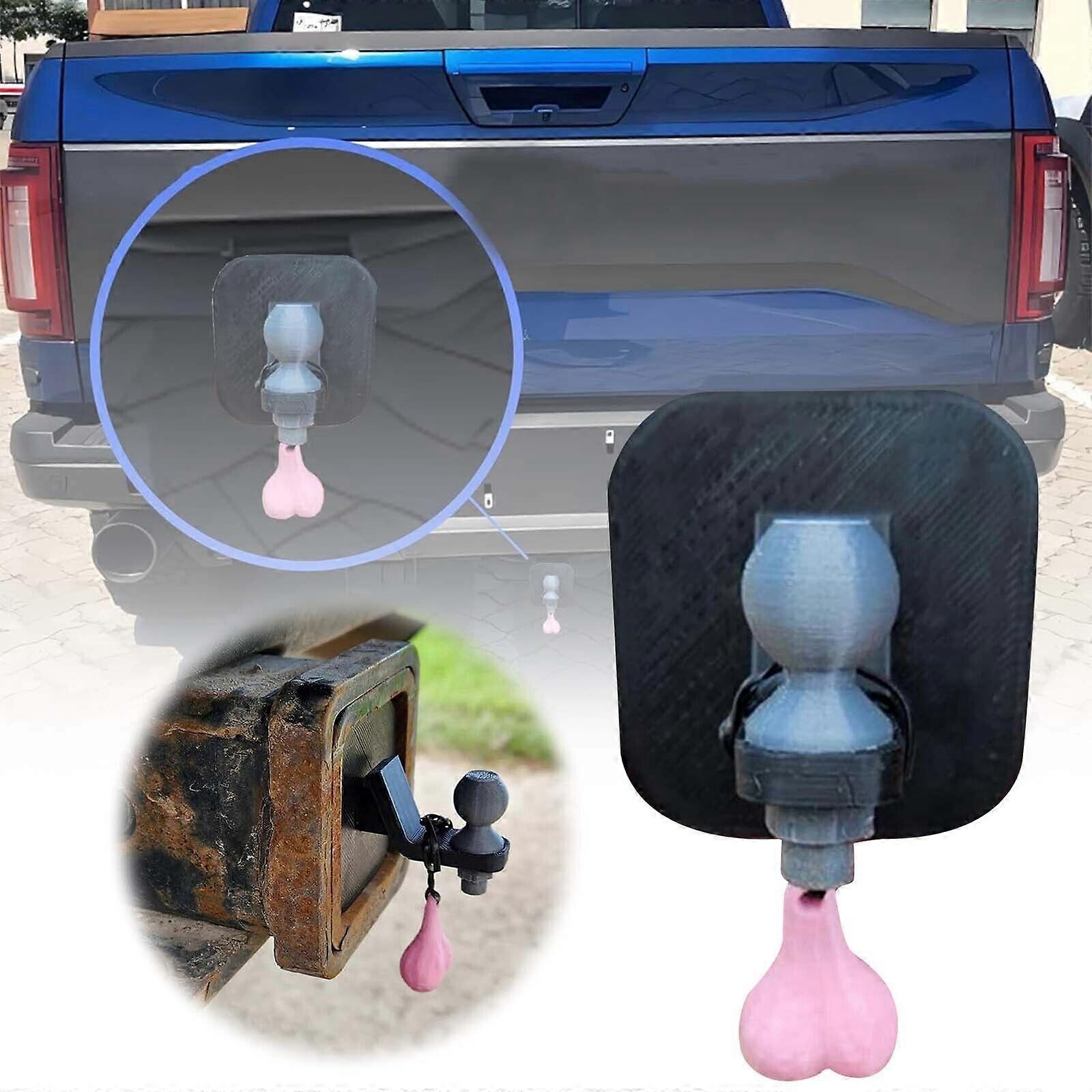 Funny Trailer Hitch Cover, Trailer Hook Cover with Tiny Nuts,3D Tiny Hitch with Tiny Nuts for Square Receivers,50% Offer