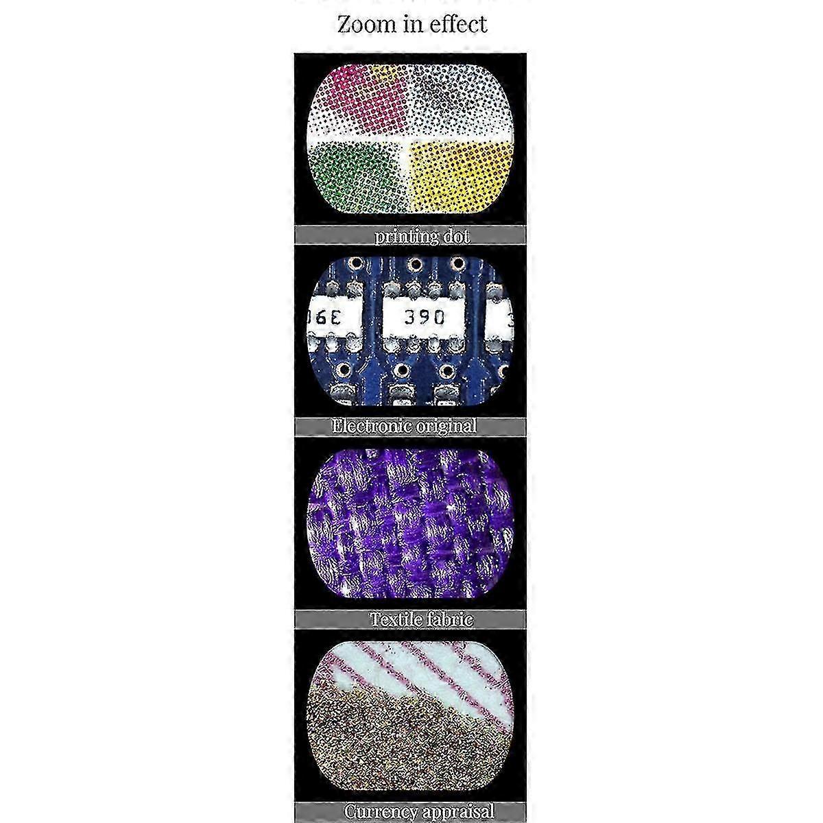 Digital Display Frequency Magnifying Glass 60/80/100x With Three Multiples Switching Portable Microscope