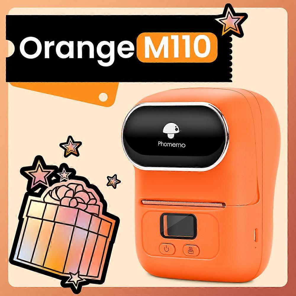 Label Printer M110 Mini Printer for Labeling Logo, Cable, Retail, Barcode Thermal Label Printer  Pocket Printer