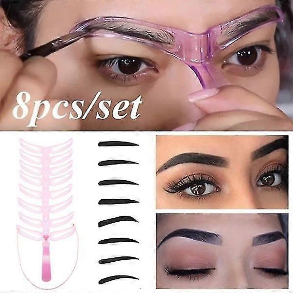 8 forme de sourcils forme pochoirs à sourcils design réutilisable sourcils Gro taille unique