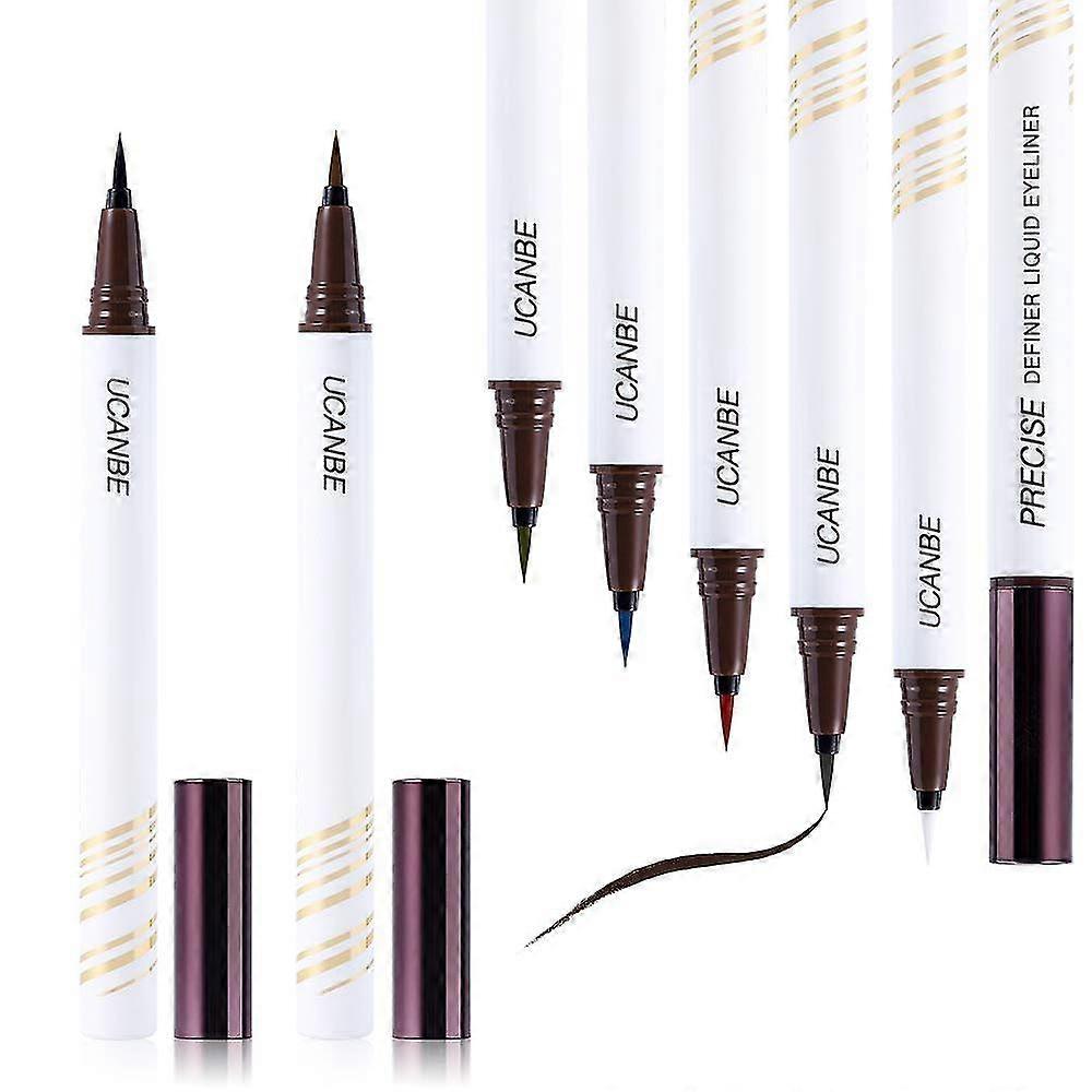 7 Colors Precision Setting Liquid Eyeliner Set Waterproof Long Lasting Eyeliner With Elastic Felt