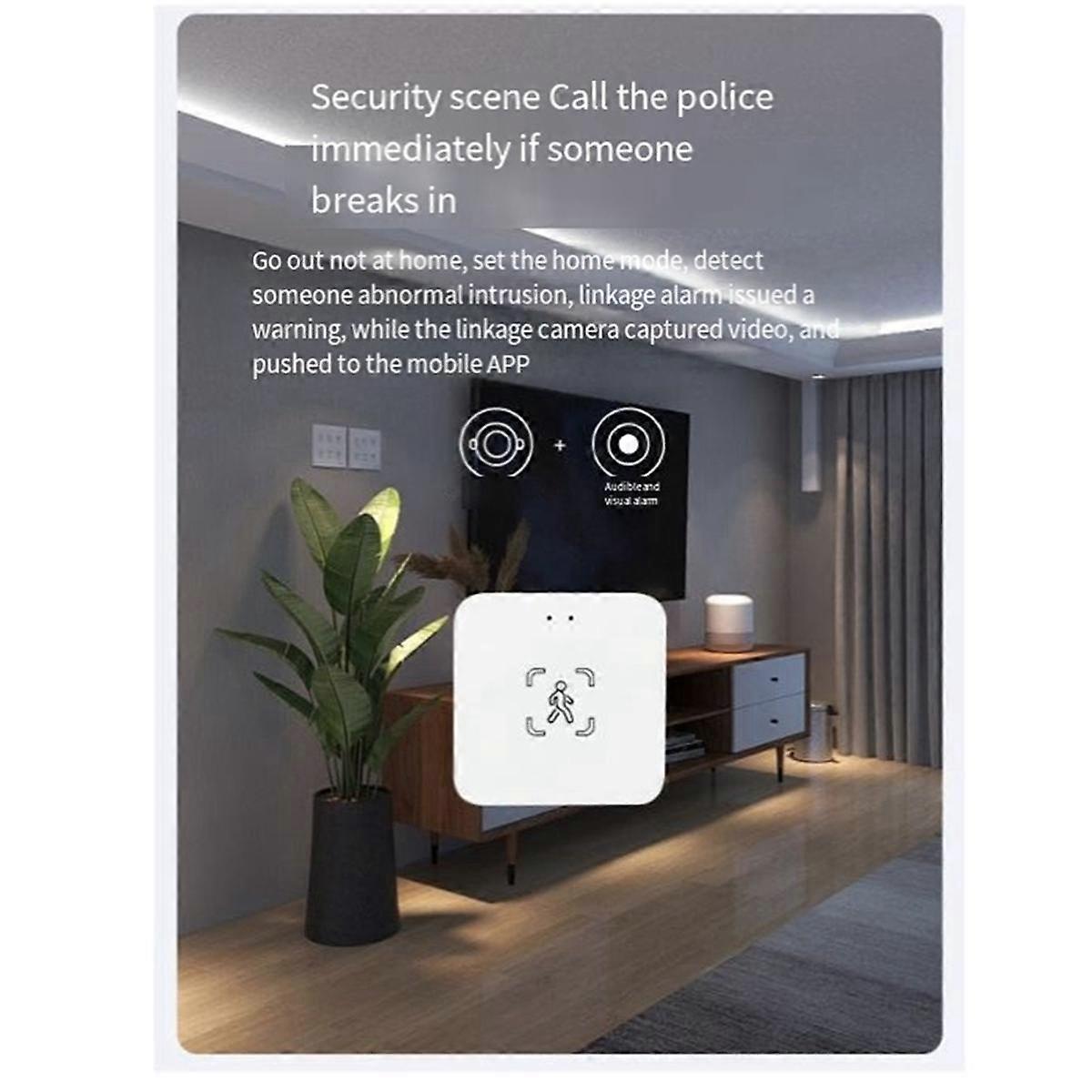 Wifi Human Presence Motion Sensor Radar Light Sensor Two-In-One Tuya Smart Life Home Automation