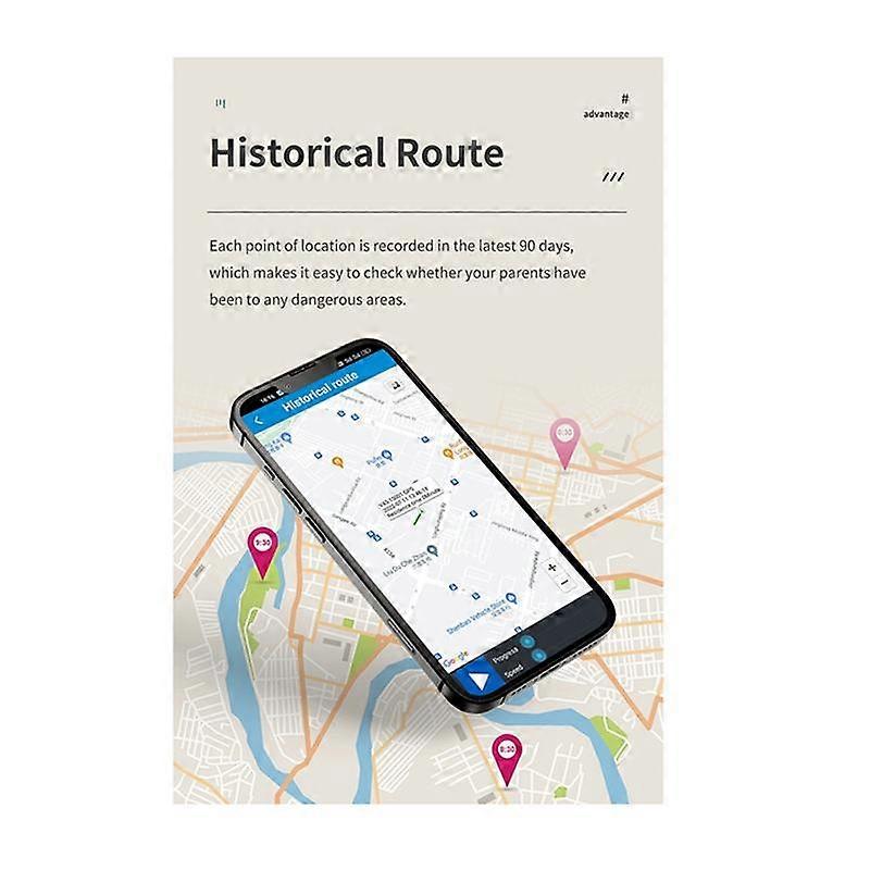 GPS + Beidou Tracker RF-V51 WIFI Compatible with 4G LTE/3G WCDMA/2G GSM SOS Alarm Two-Way Voice Tracking Waterproof(B)