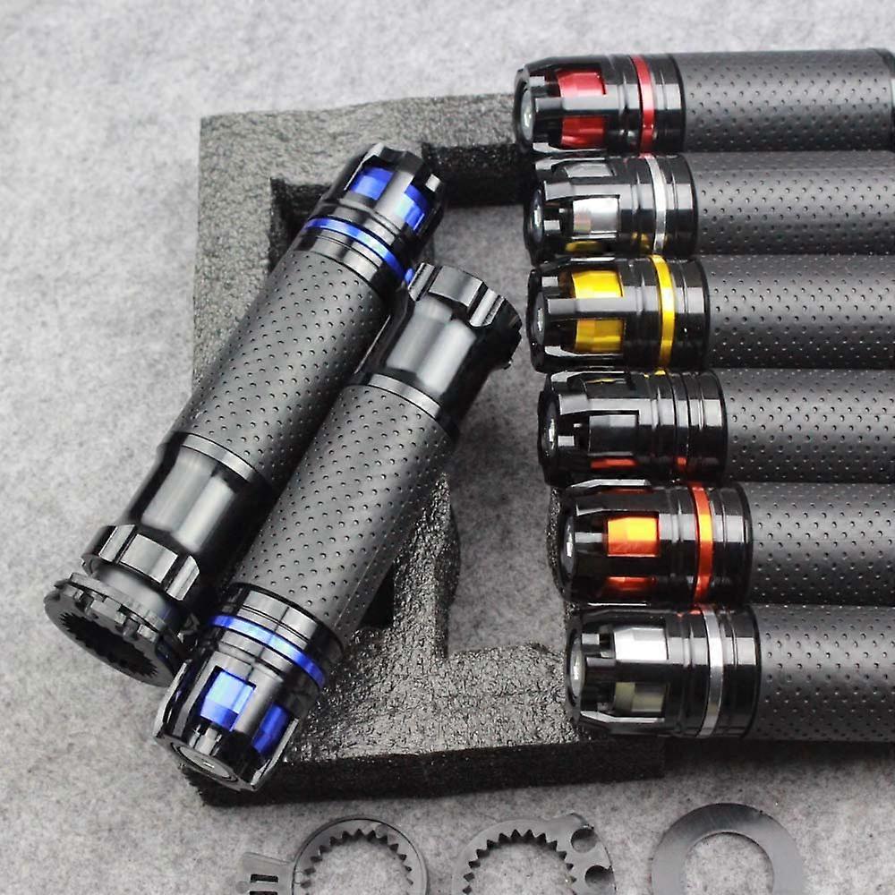 Universal 7/8 22MM Motorcycle CNC handle bar grips Motorbike handlebar grips&end 6 Colors Available for honda yamaha suzuki