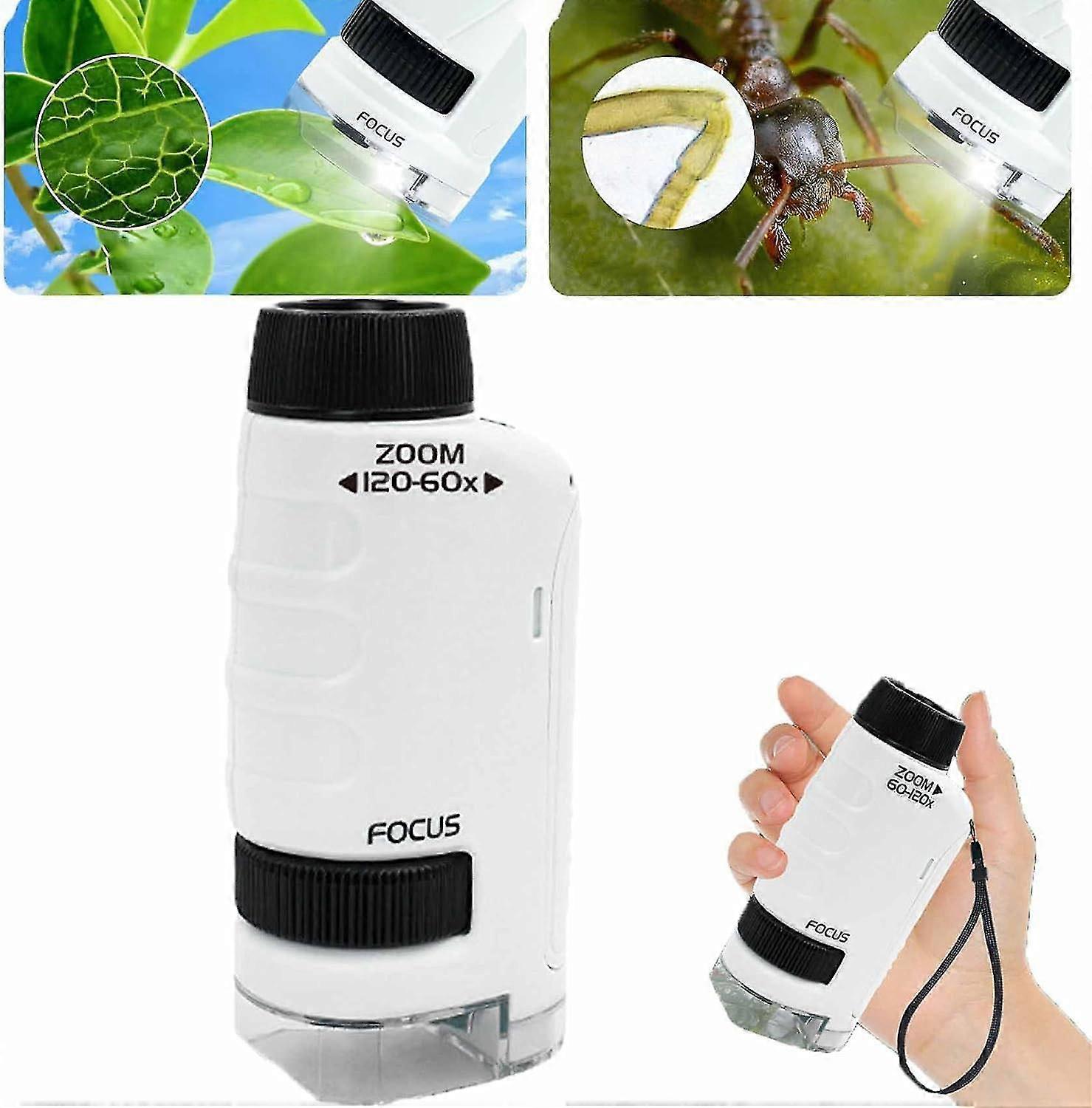 Children's mini microscope, mini portable microscope, handheld pocket microscope, portable microscope for children 2024 new