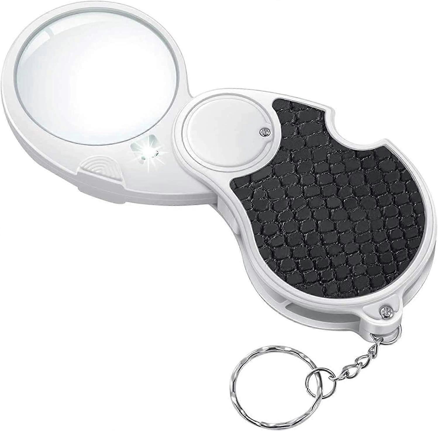 Folding Hand Held Magnifier with Light
