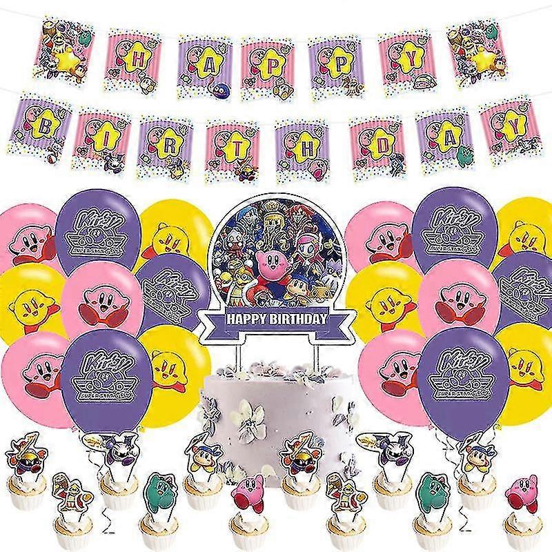 Kirby Happy Birthday Balloons Kit
