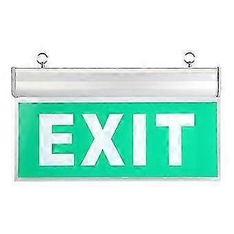Emergency Exit Sign Light 110-220V Acrylic 3W 12 LEDs Safety Indicator Lamp