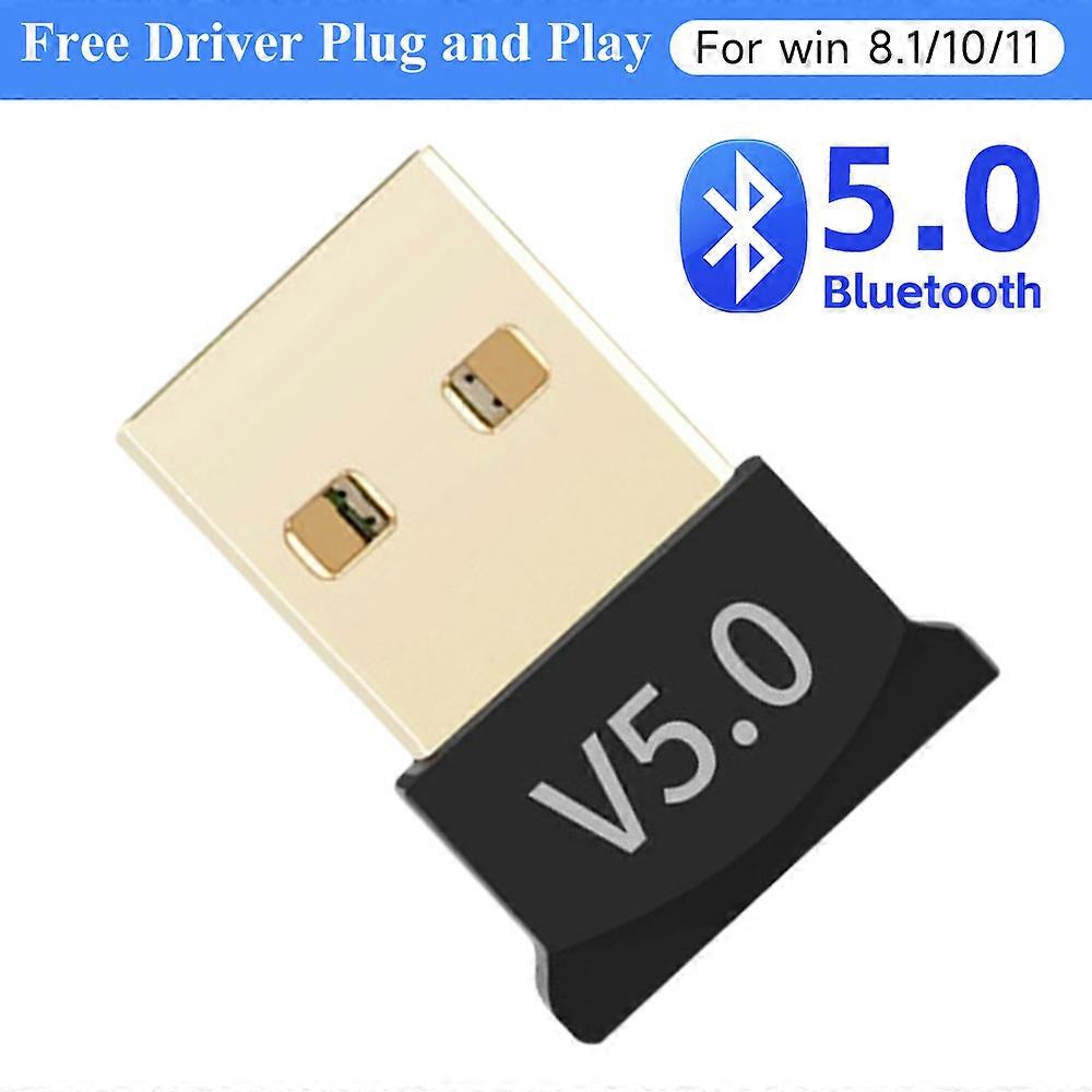 USB Bluetooth Adapter for PC Car Audio Bluetooth-compatible 5.3 Dongle Transmitter Module Wireless Free Driver USB Adapter