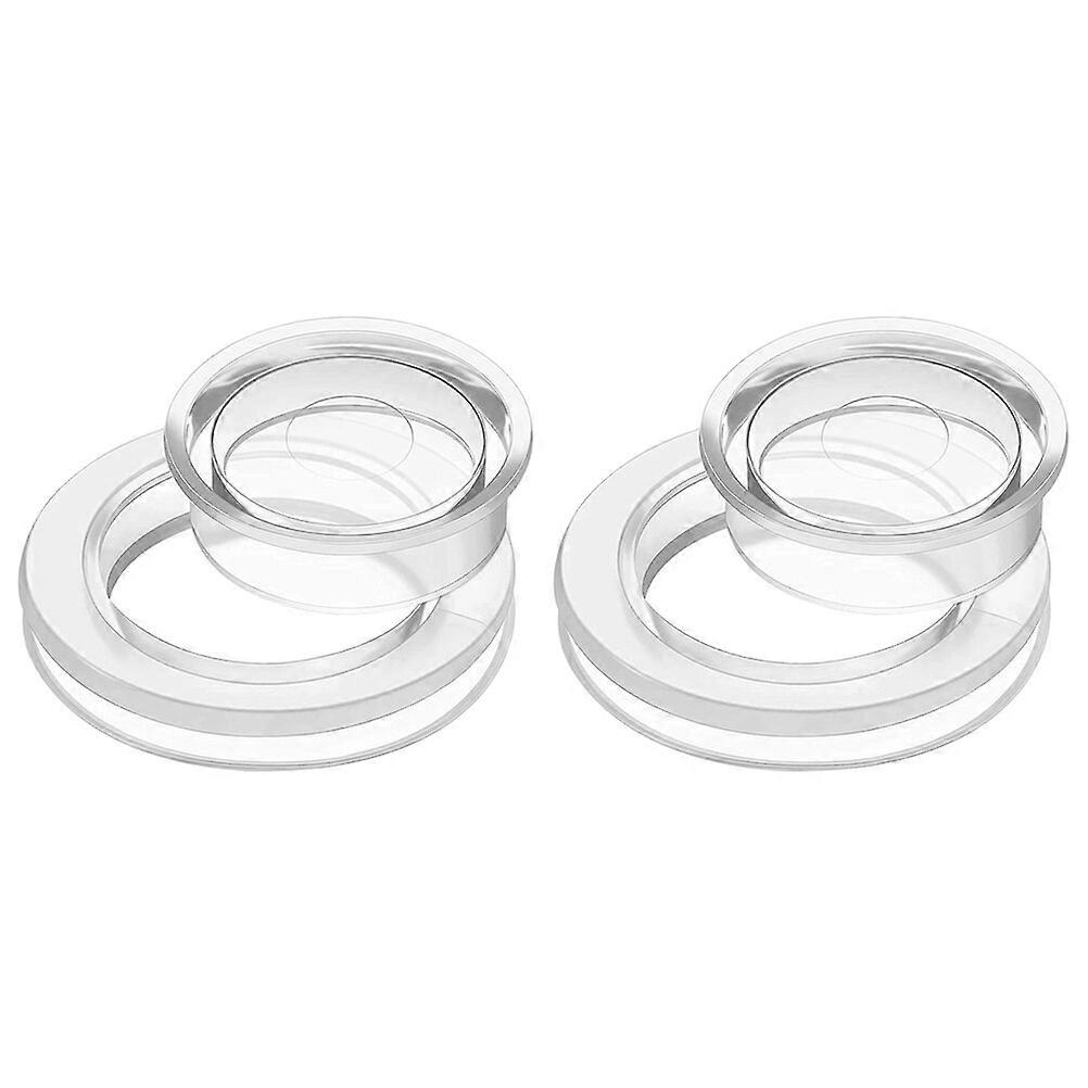 2 Sets of Convenient Table Umbrella Rings with Caps Sunshade Hole Rings for Outdoor