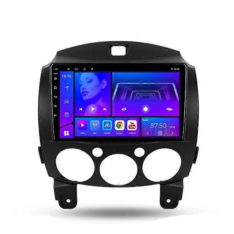2 Din For Mazda 2 DE 2007 - 2014 Carplay 4G WIFI Android Auto Car Radio Player Stereo Car Multimedia Video player GPS Navigation DSP RDS