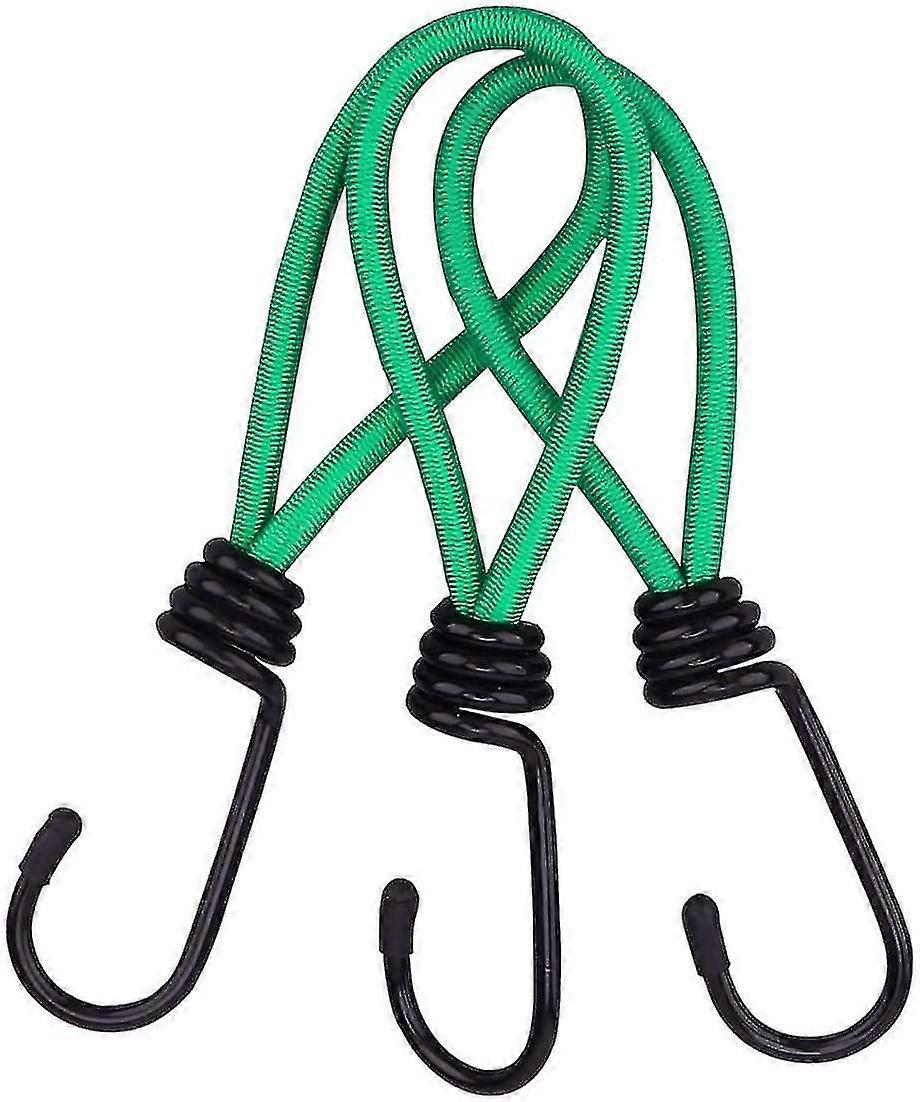 25 Gomas Elásticas Con Gancho (pulpo Elástico) - 25cm, Para Fijar Toldos, Tiendas De Campaña, Camping Y Bricolaje