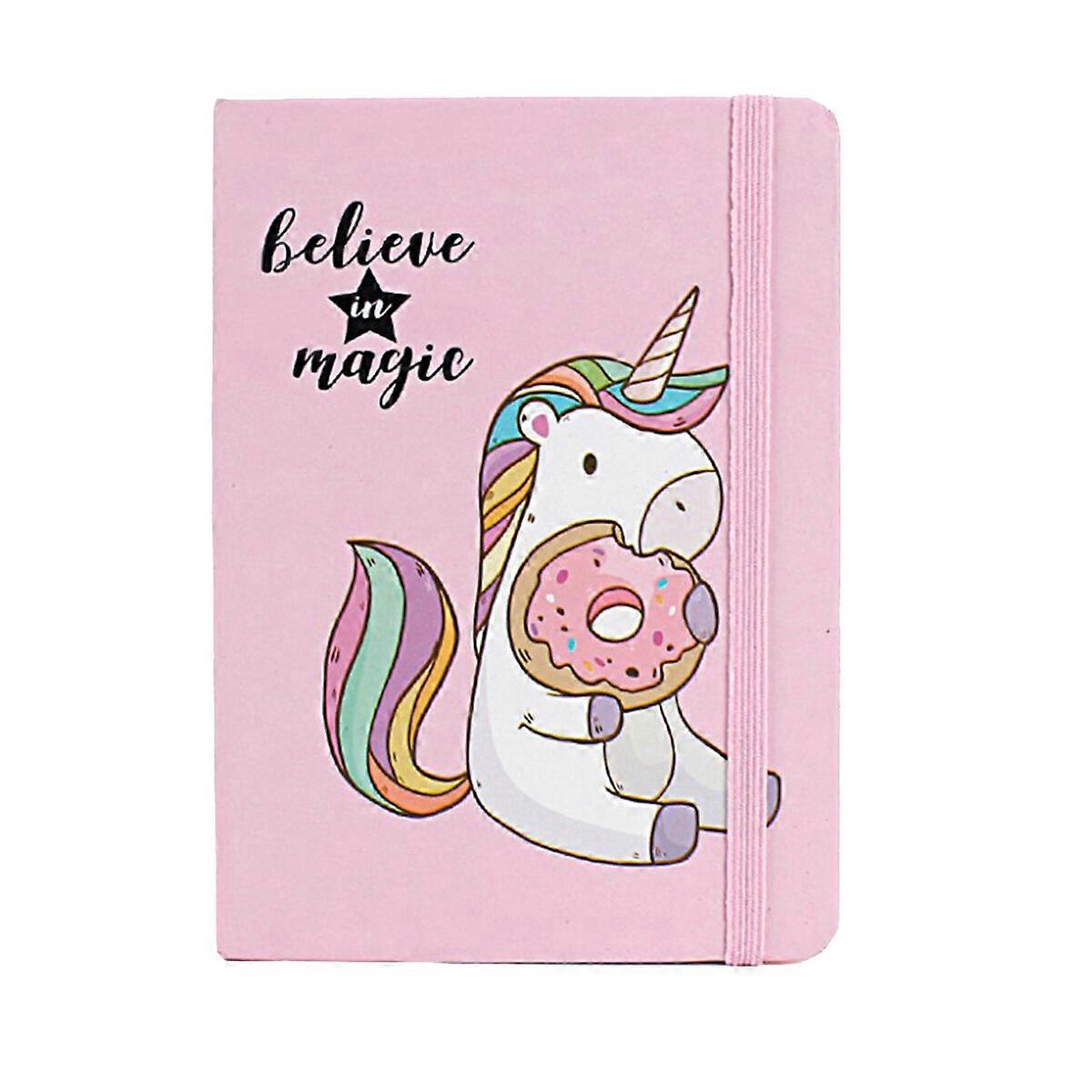 1 buc desen animat unicorn hard face notebook-uri săptămână planificator notebook-uri jurnal notepad-uri școală de papetărie (model mixt A7)