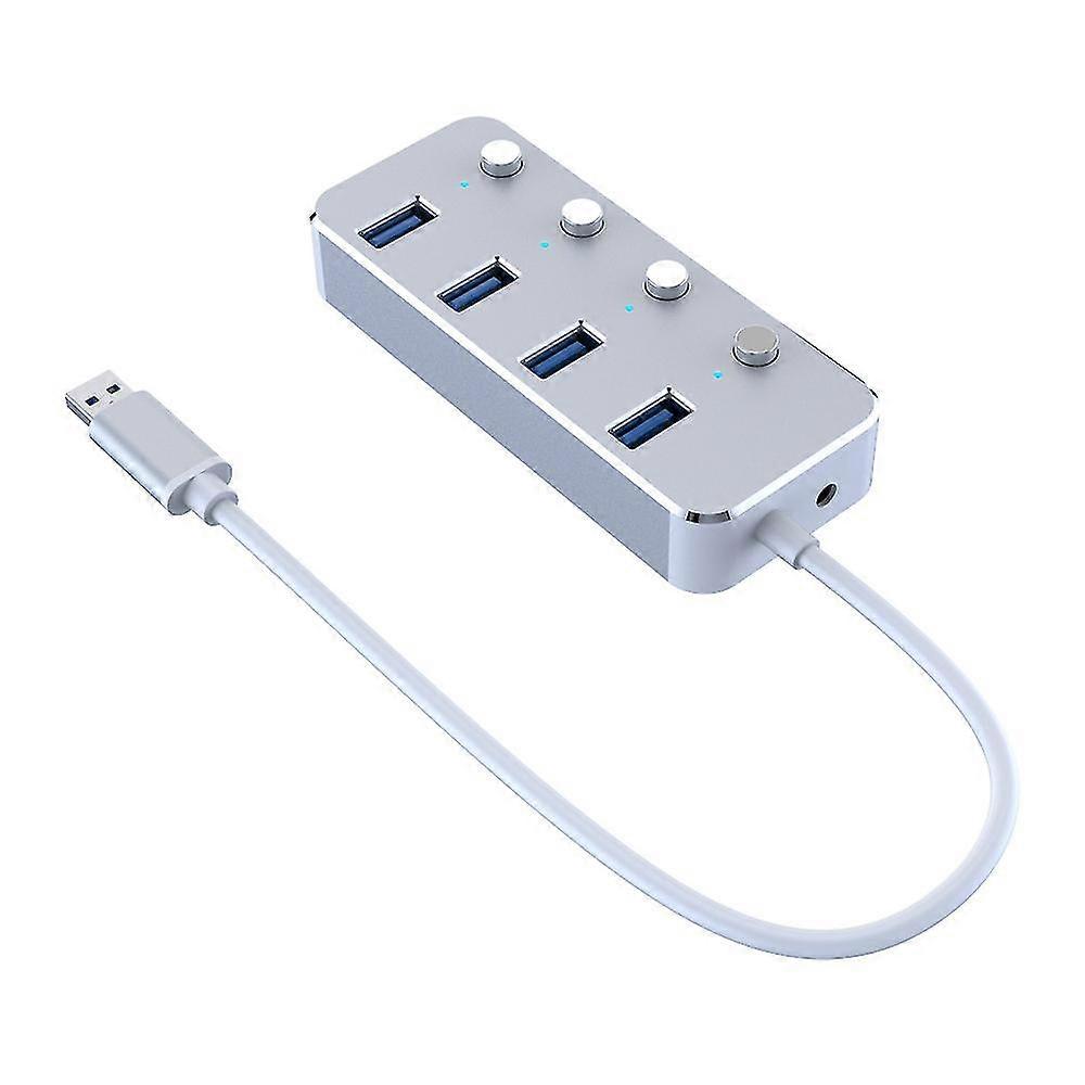 4 Ports 60cm plus Netzteil Ein-zu-vier USB-Splitter 4-Port-Hub