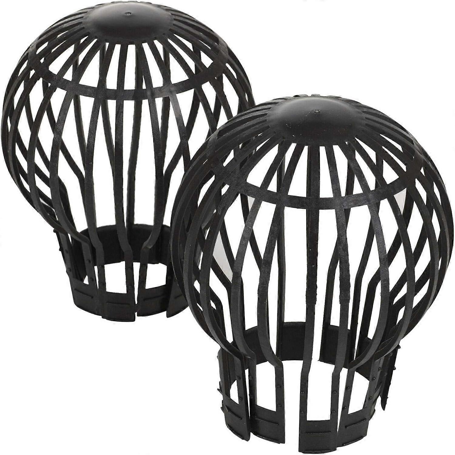Fallrohr Dachrinne Ballon Schutz Filter Sieb Nicht korrosive Dachrinne hinterlässt Schmutz AbflussBlack2er Pack