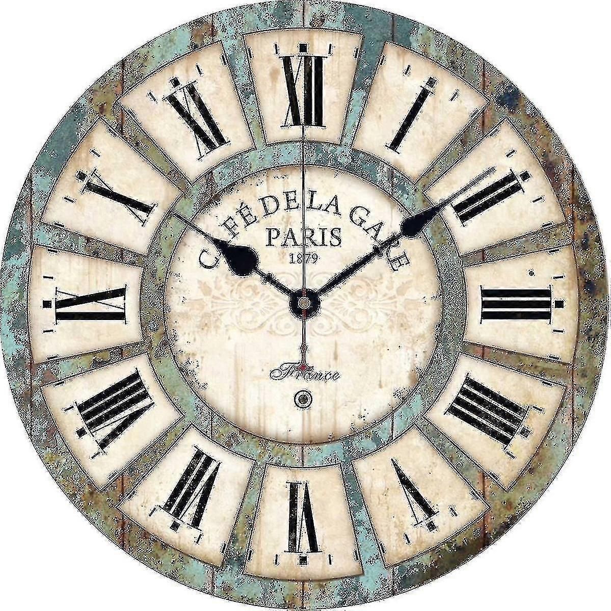 Simple Silent Wooden Quartz Wall Clock
