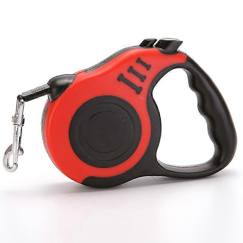 Durable Dog Leash Automatic Tract Rope(1 Pcs Red)