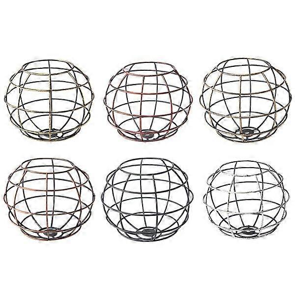 Iron Vintage Ceiling Light Fitting Lamp Bulb Sphere Shape Cage Bar Cafe Lampshad