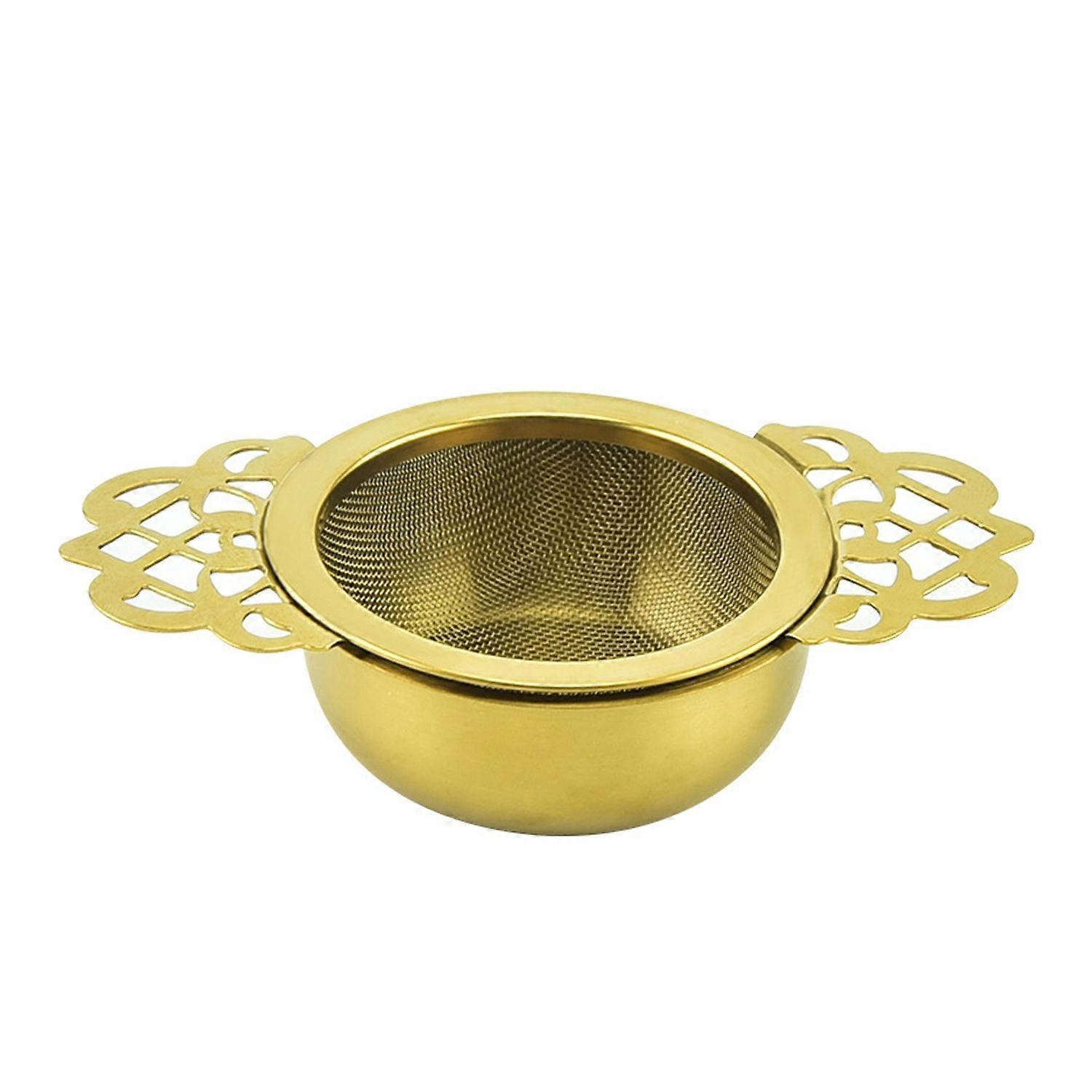 Tea Infuser Stainless Steel Tea Strainer Fine Mesh Tea Diffuser with Double Handles for Loose Leaf