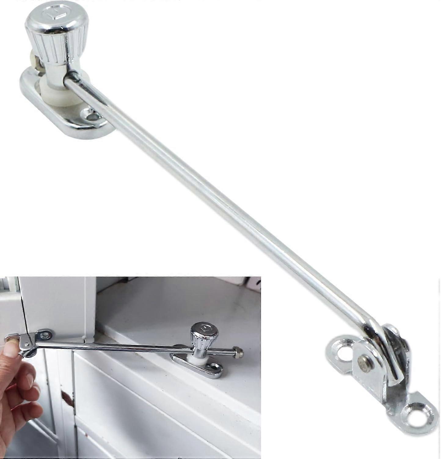 1PCS Window Restrictor Lock Security - Adjustable Opening, Zinc Alloy and Steel, For Tilt/Turn Window, Inward or Outward, to Adjust the Opening