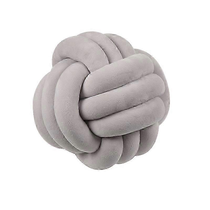 Dekorativ Knot Kudde, Ljusgrå