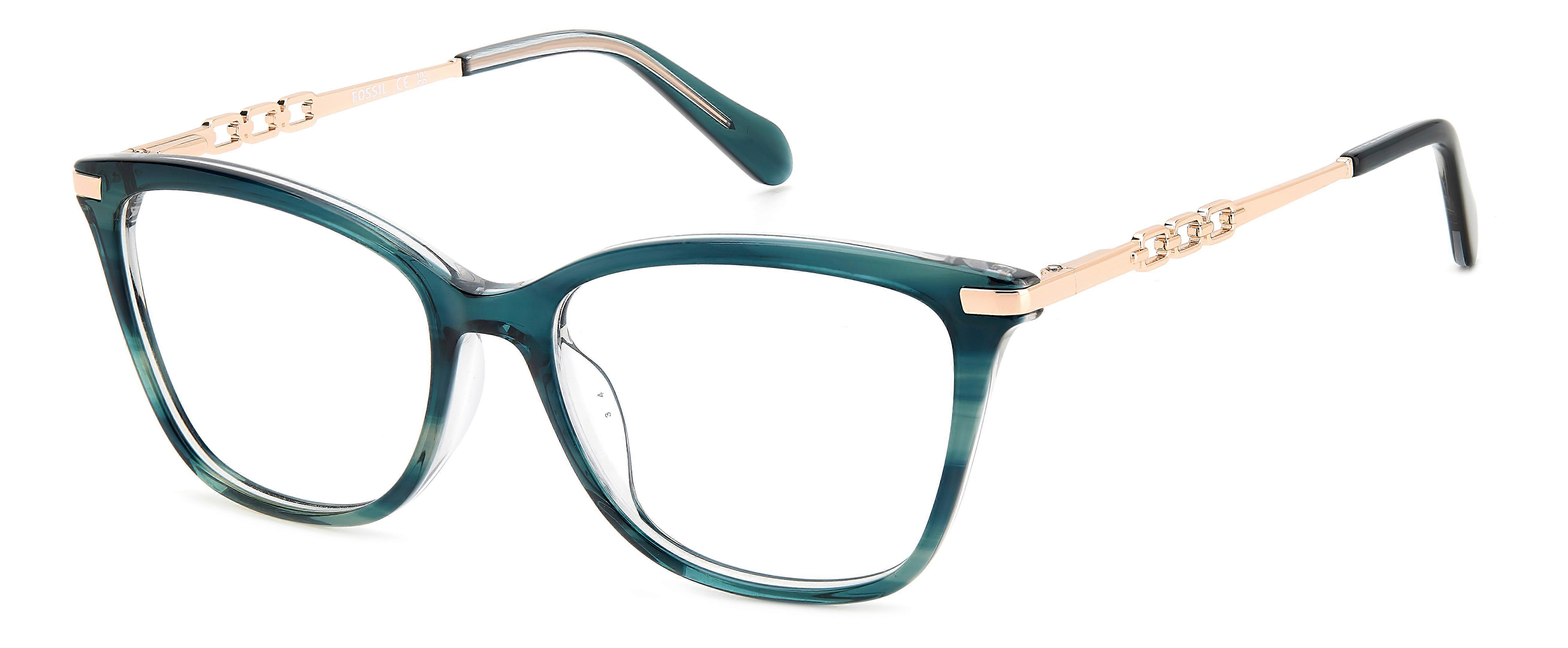 Eyewear Frames FOSSIL FOS 7177/G M5C STRIPED TEAL 52/16/140 WOMAN