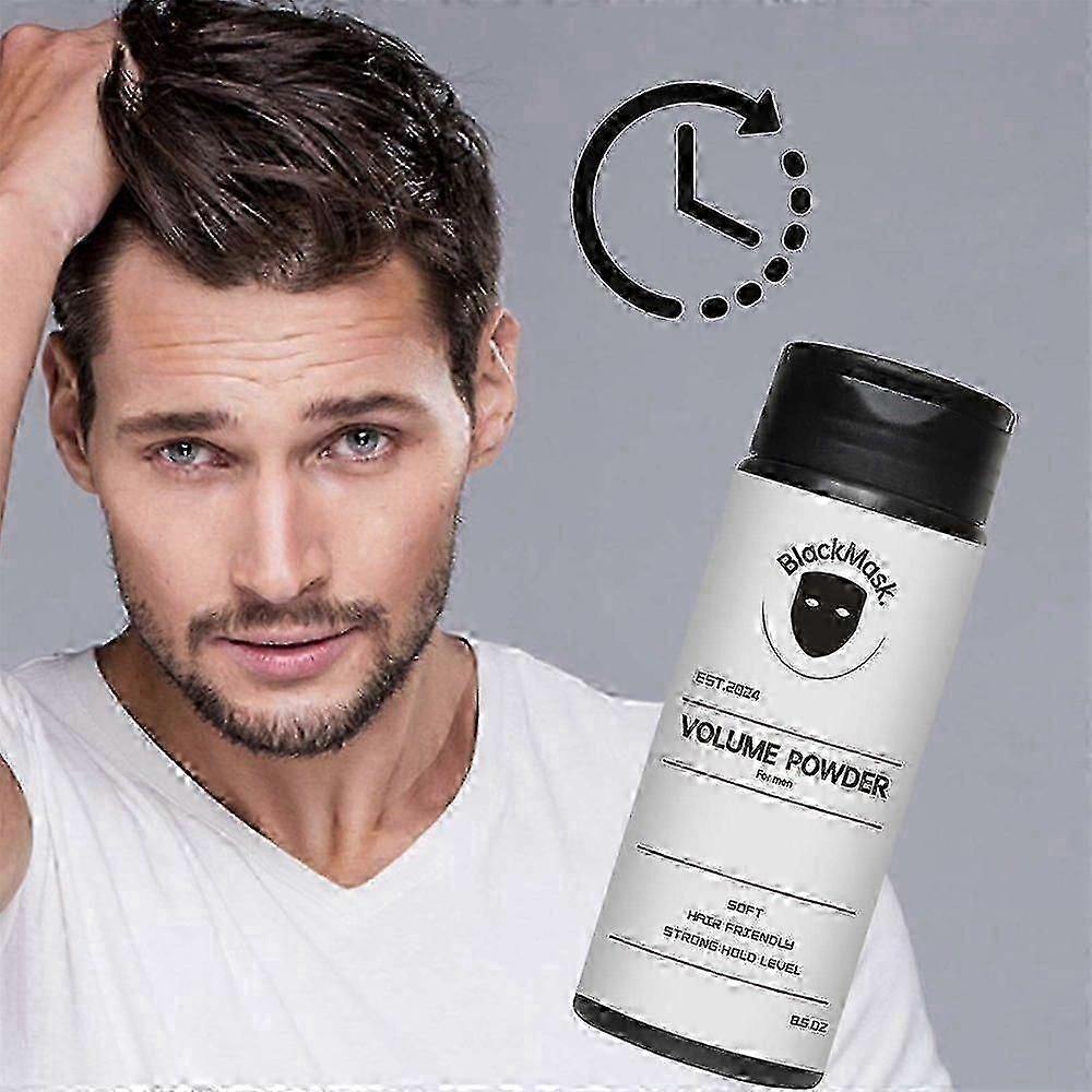 Black Mask Hair Styling Powder, Volume Powder Instantly Adds Texture & Volume