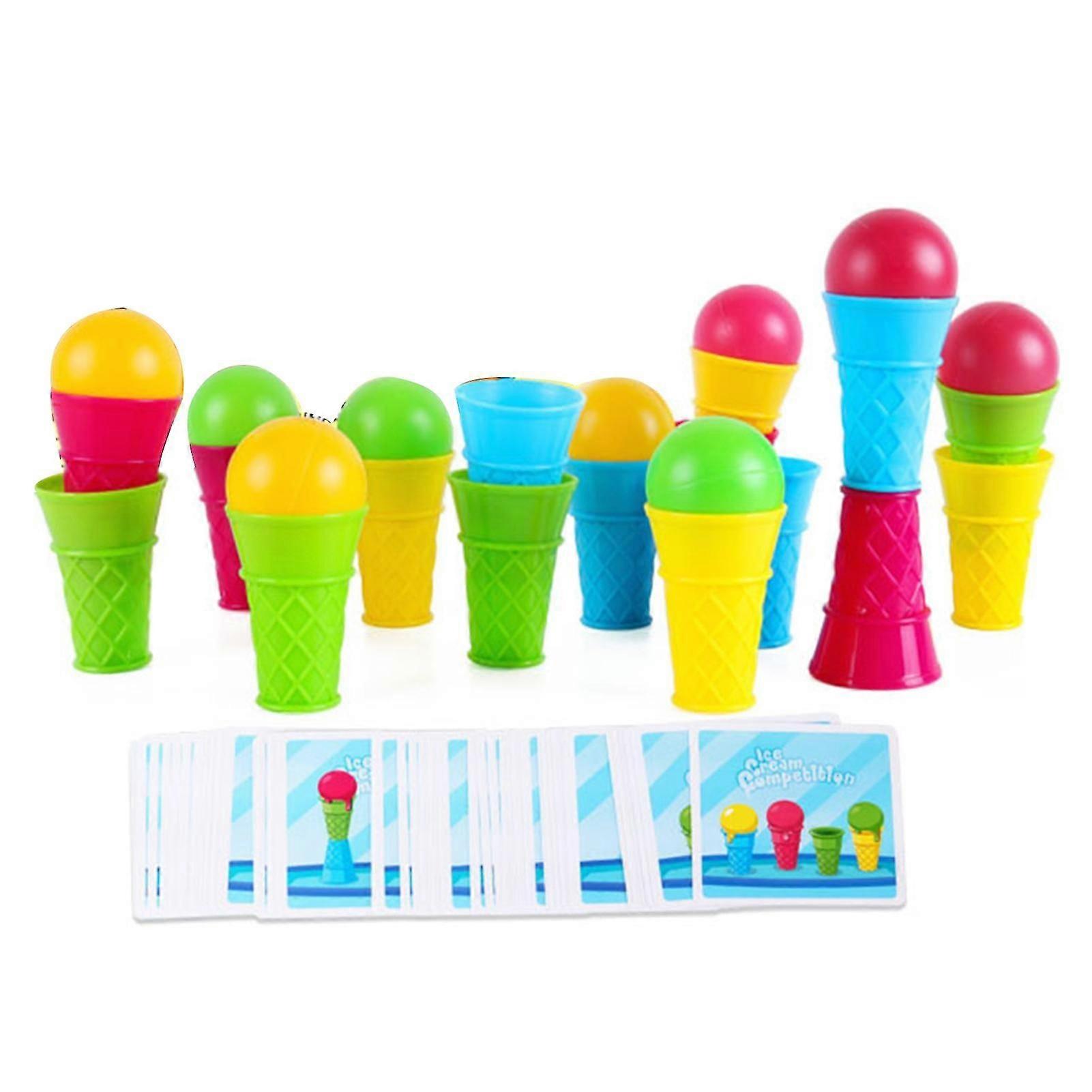 Ice Cream Game Funny Multiplayer Interactive Stack Ball Edupetional Board Toy KAESI