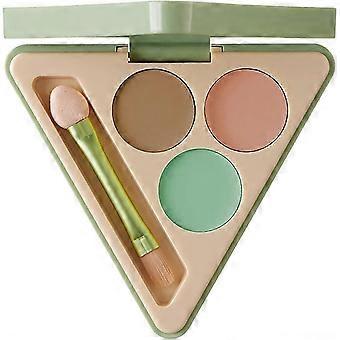 3 Farben Teintkorrigierender Concealer Silky Contouring Make-up Korrigiert dunkle Augenringe
