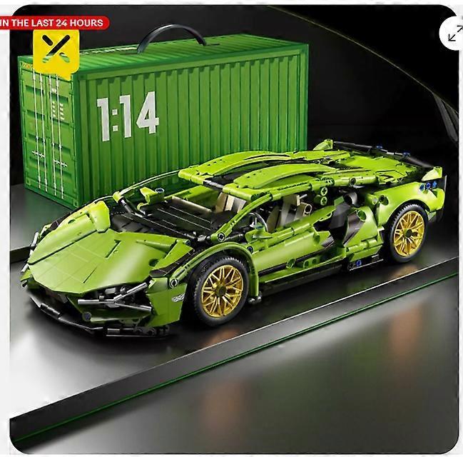 ランボルギーニ スポーツカーテクニック ビルディングブロック レーシングキット 新シール