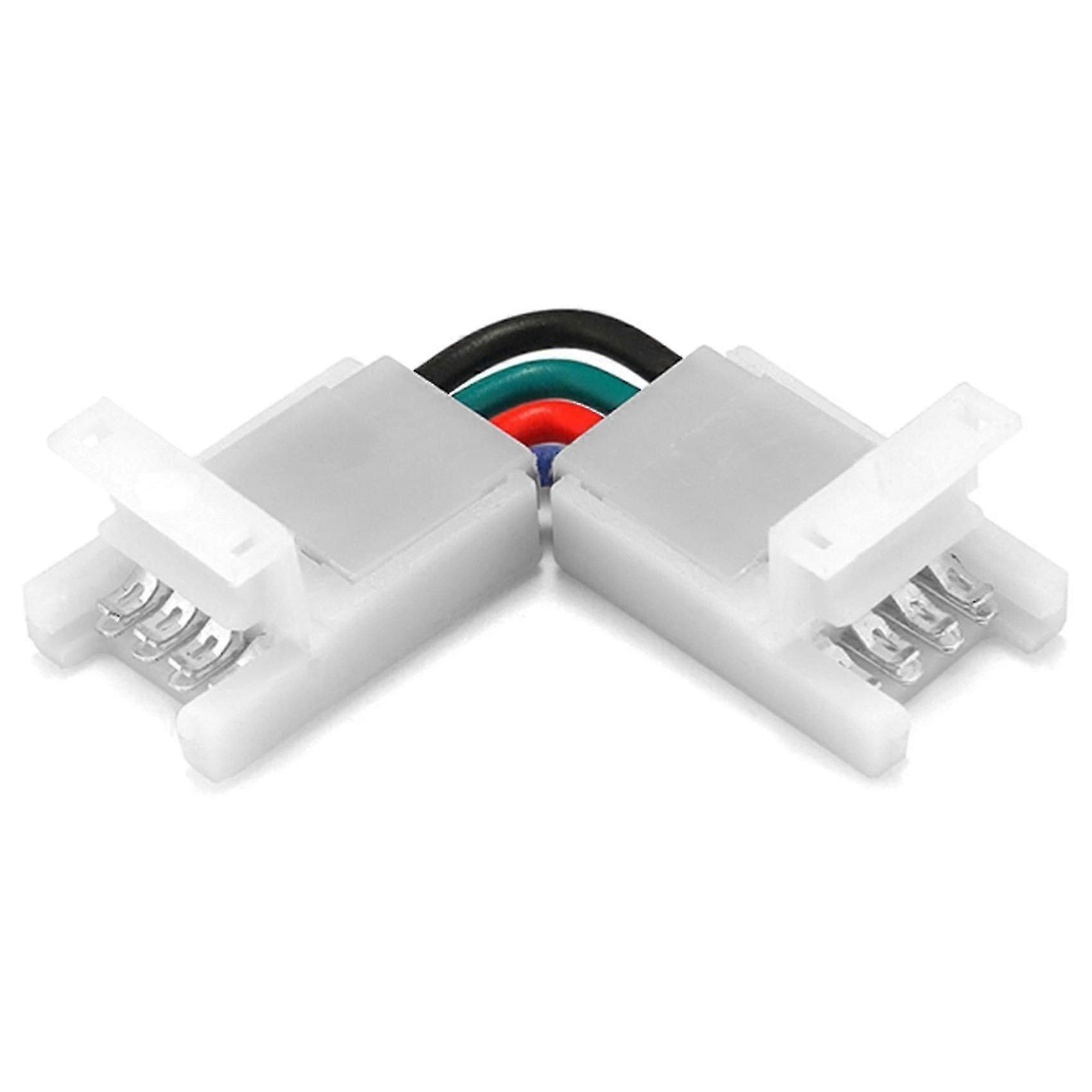 Led Strip Connector 10mm Right Angle Adjustable Connector 4-pin