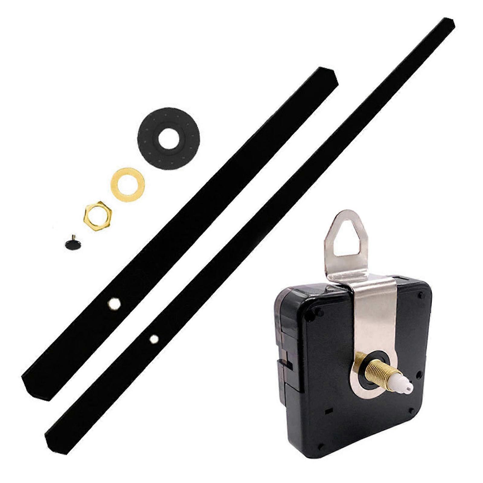 High Torque 18mm Shaft Clock Movement Mechanism DIY Repair Parts with Hour Minutes Hands for Silent Quartz Clock