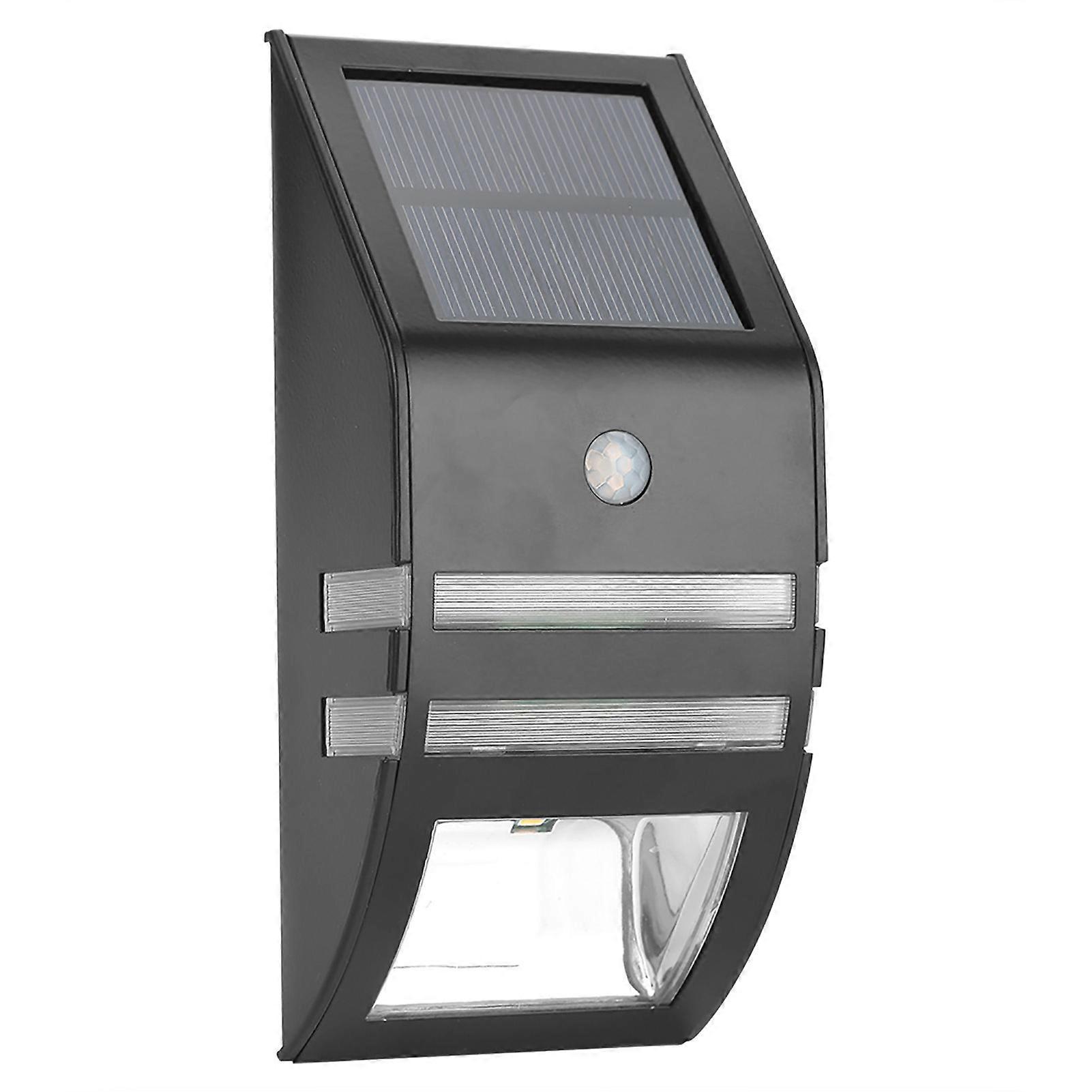 Solar PIR Motion Sensor LED Path Wall Light Garden Security Lamp