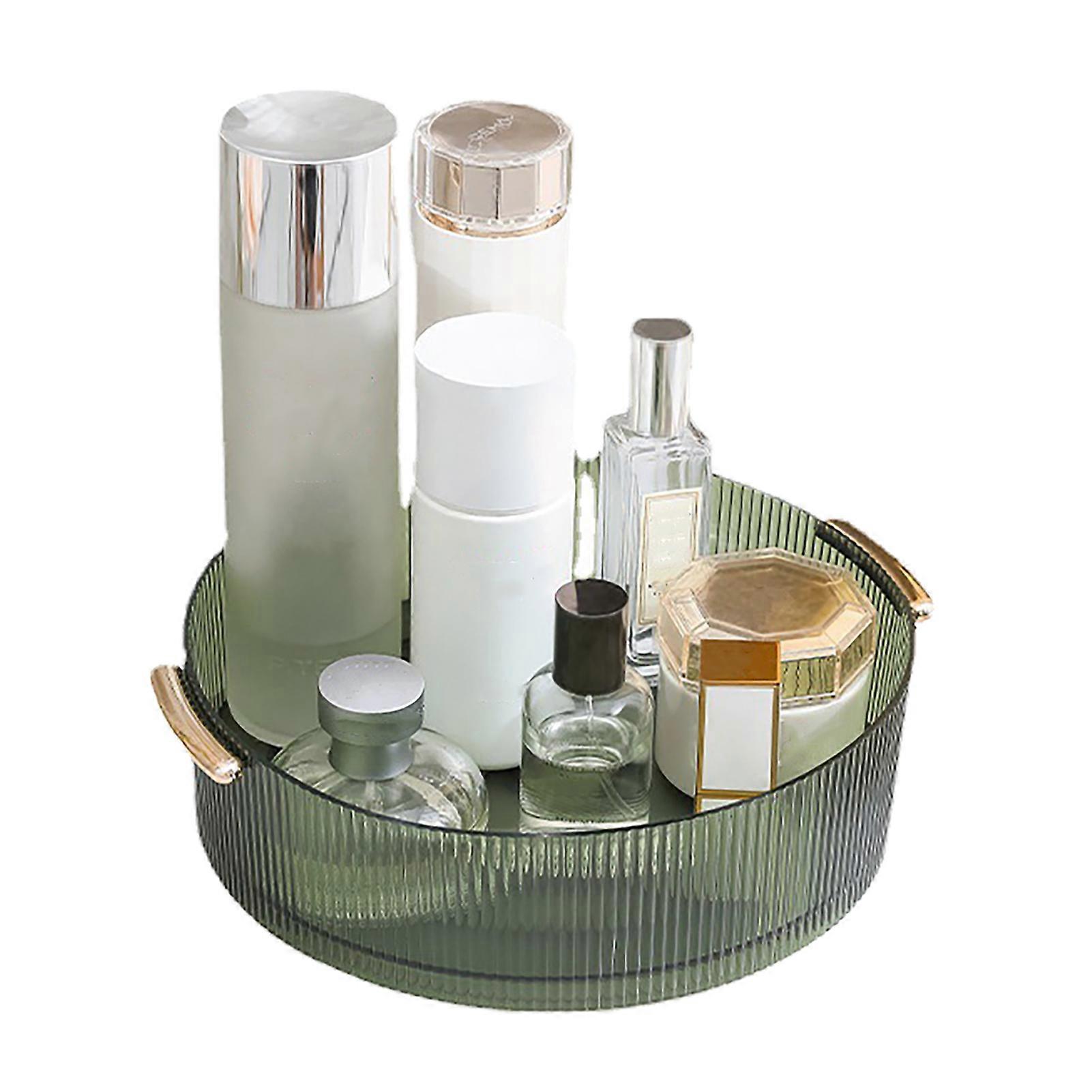Rotating Cosmetic Organizer, Transparent Green