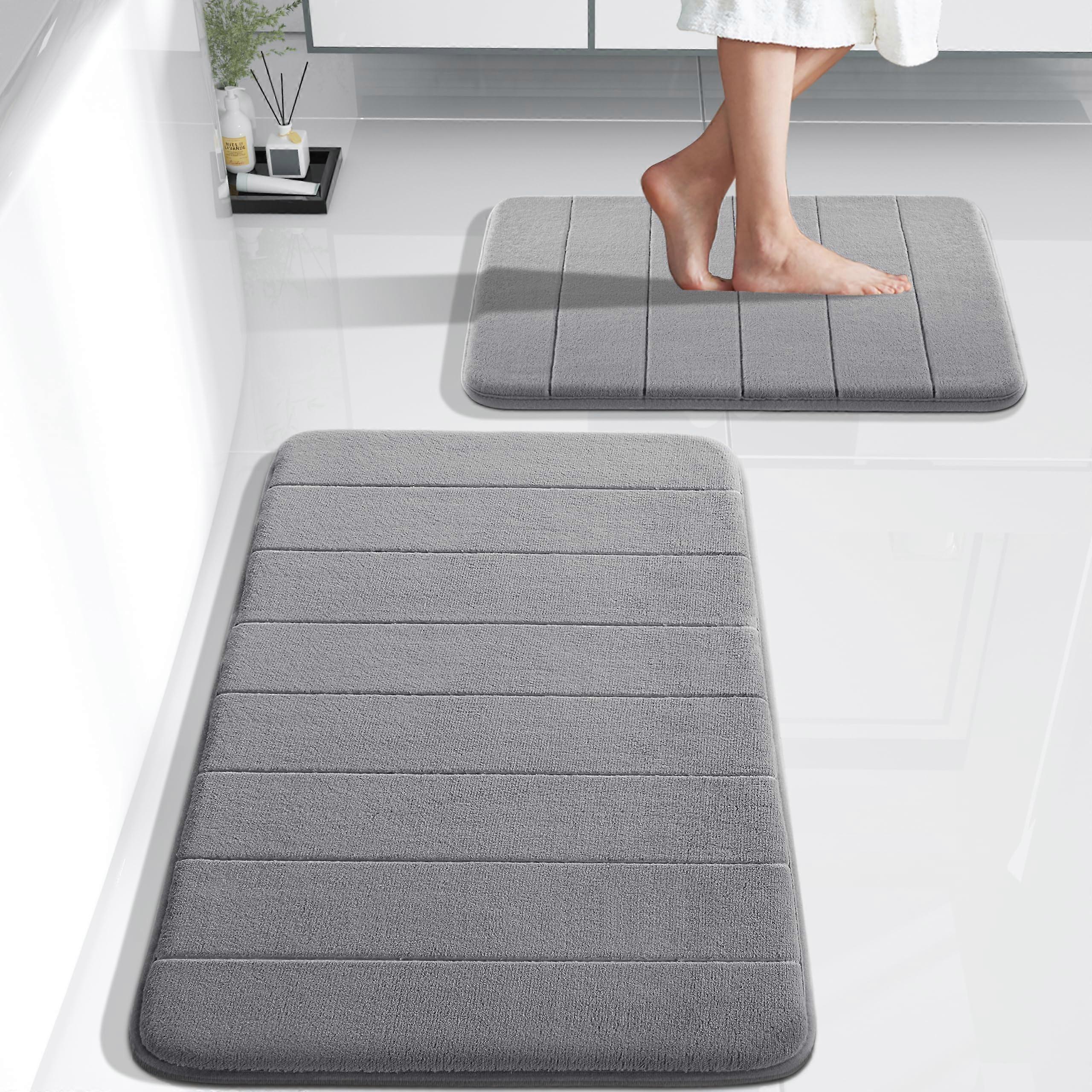 Water-absorbing quick-drying bathroom mat set for bathroom in 17×24+315×198 inches