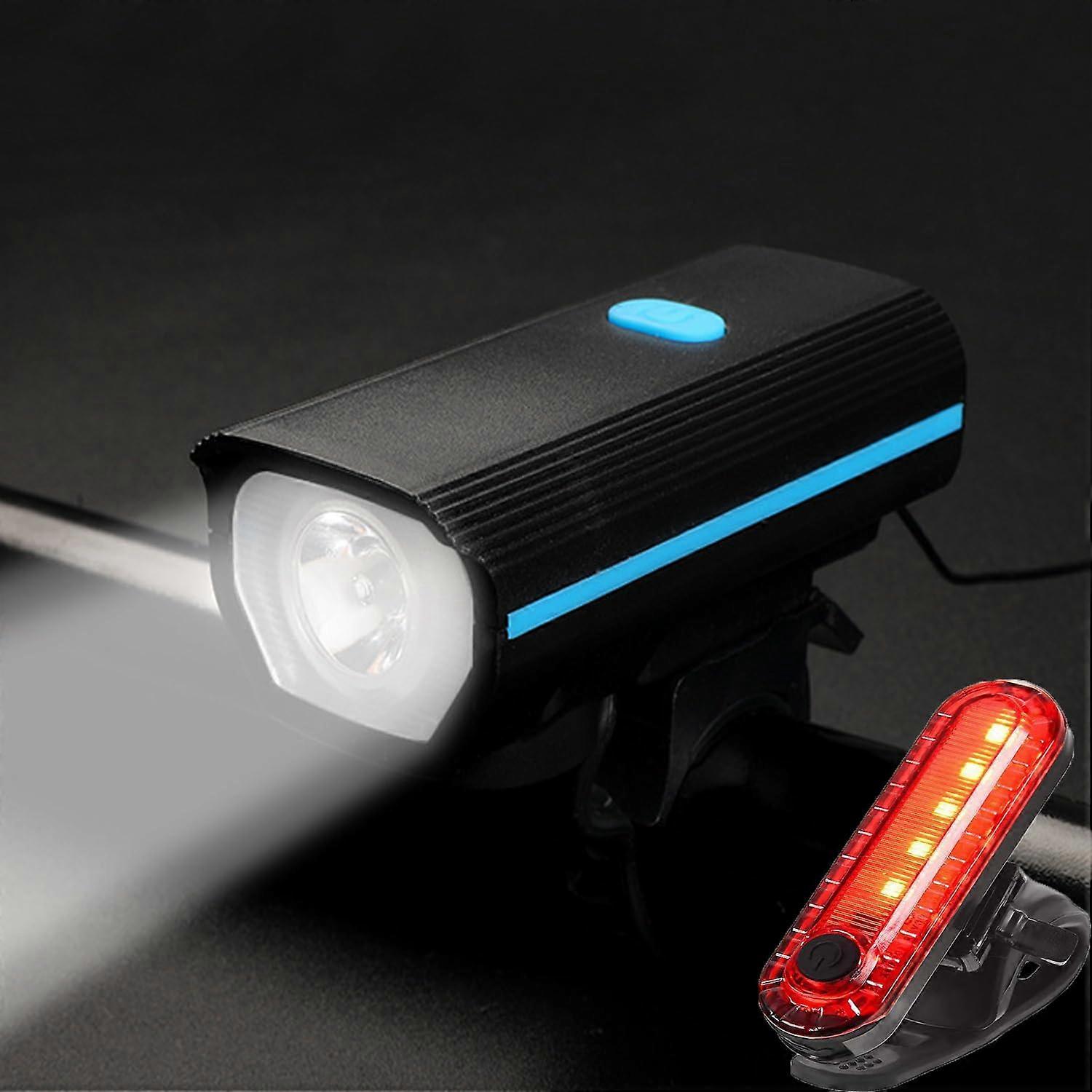 Quick Detachable Bicycle Light with USB Rechargeable, Bright LED, Waterproof Design, Easy Mounting for Safety