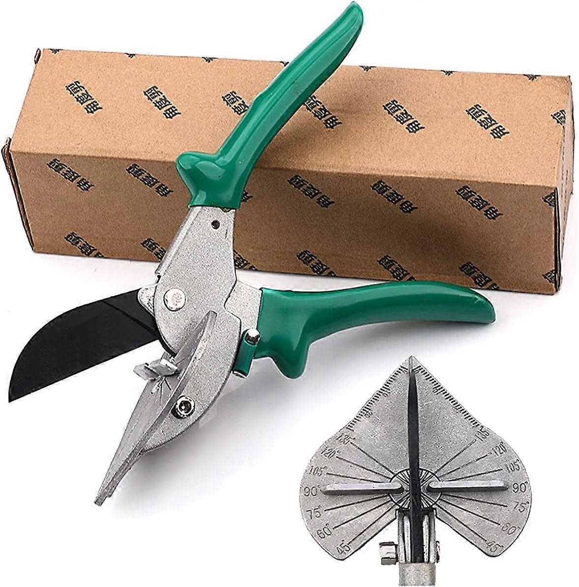 Miter Shears, Adjustable Angle Shears Corner Scissors Multi Angle Trunking Scissors Miter Cutter Universal Shear Straight Miter Cutting Pliers, for