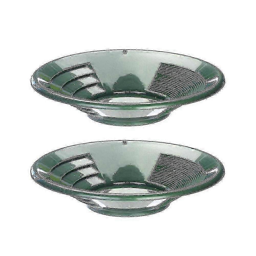 2pcs Plastic Gold Pan Basin Mining Pan Mudring Prospektering Tool Vask Gold Panning Utstyr