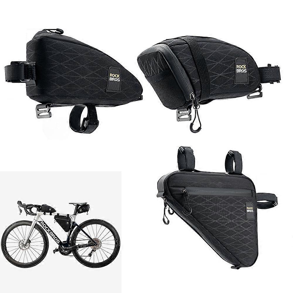 ROCKBROS 065 Polyester+PU Bicycle Bag Set with Seat Tail Bag