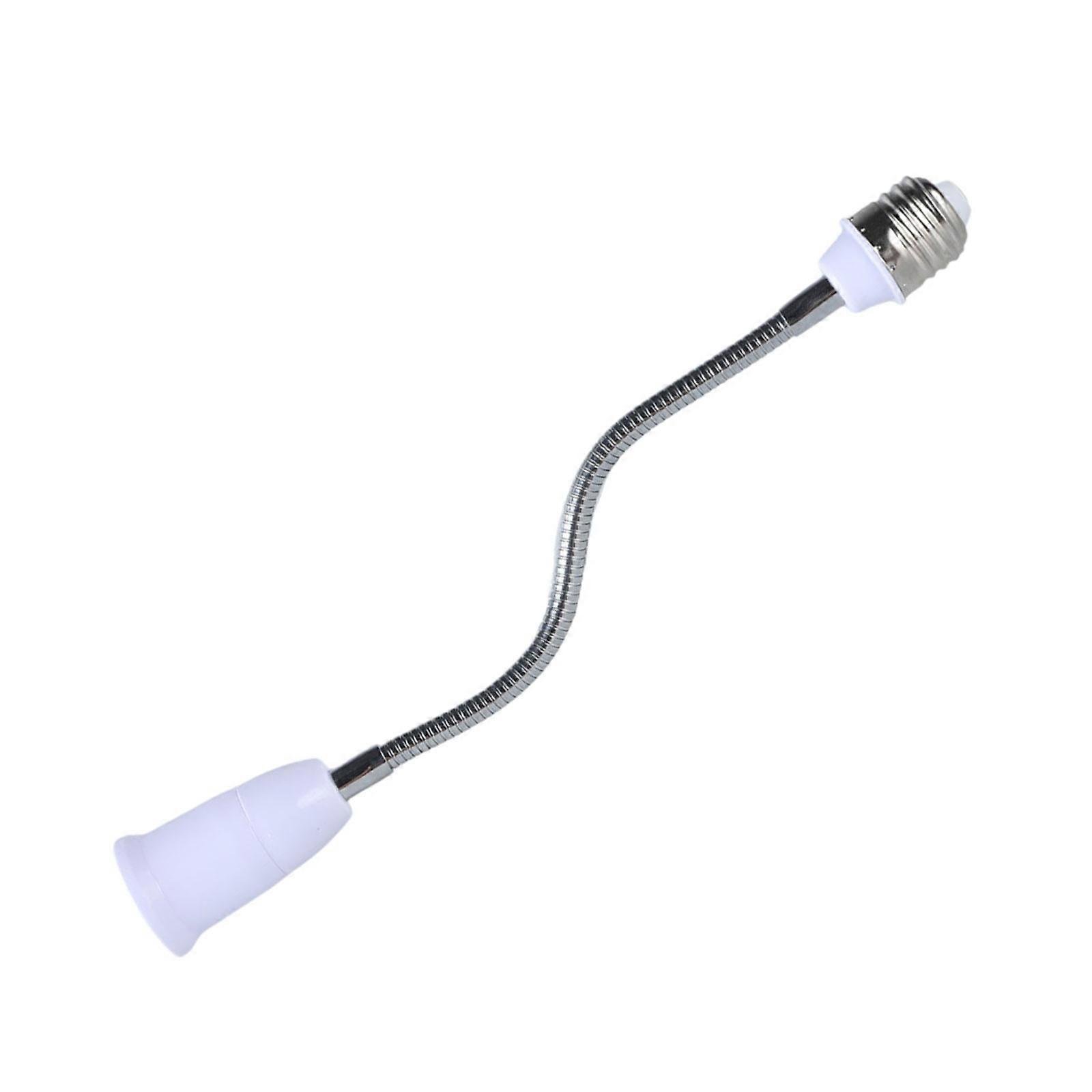 Flexible Goosenecks Light Socket Extender, E27 to E27 Adjustable Lamp Holder Adapter for Home Lighting