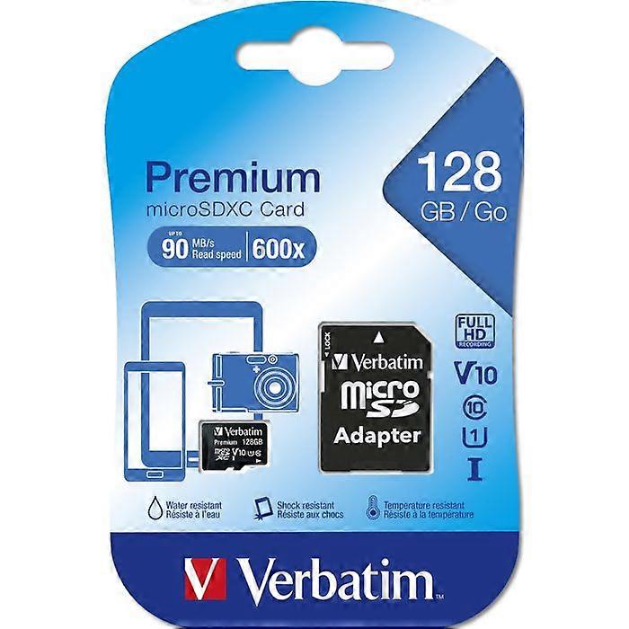 Carte Micro SD - Verbatim - 128GB - Noir