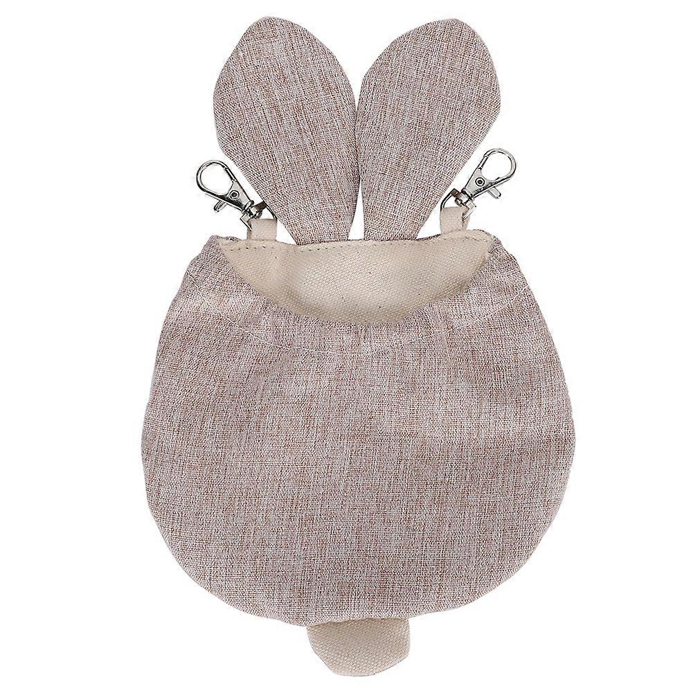 Pets Sleeping Bag Rabbit Ear Shape Canvas Hammock Hanging Bed for Hamsters and Small Pets, Soft Cozy Design, 30x30 cm