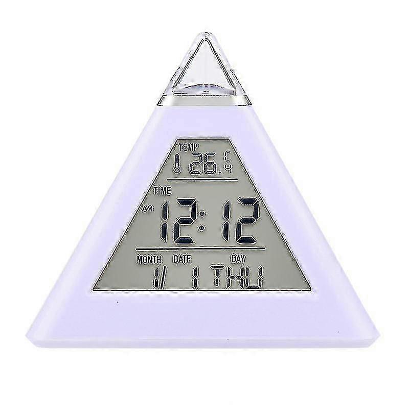 Led Digital Alarm Clock Electronic Thermometer Calendar Date Time Clock