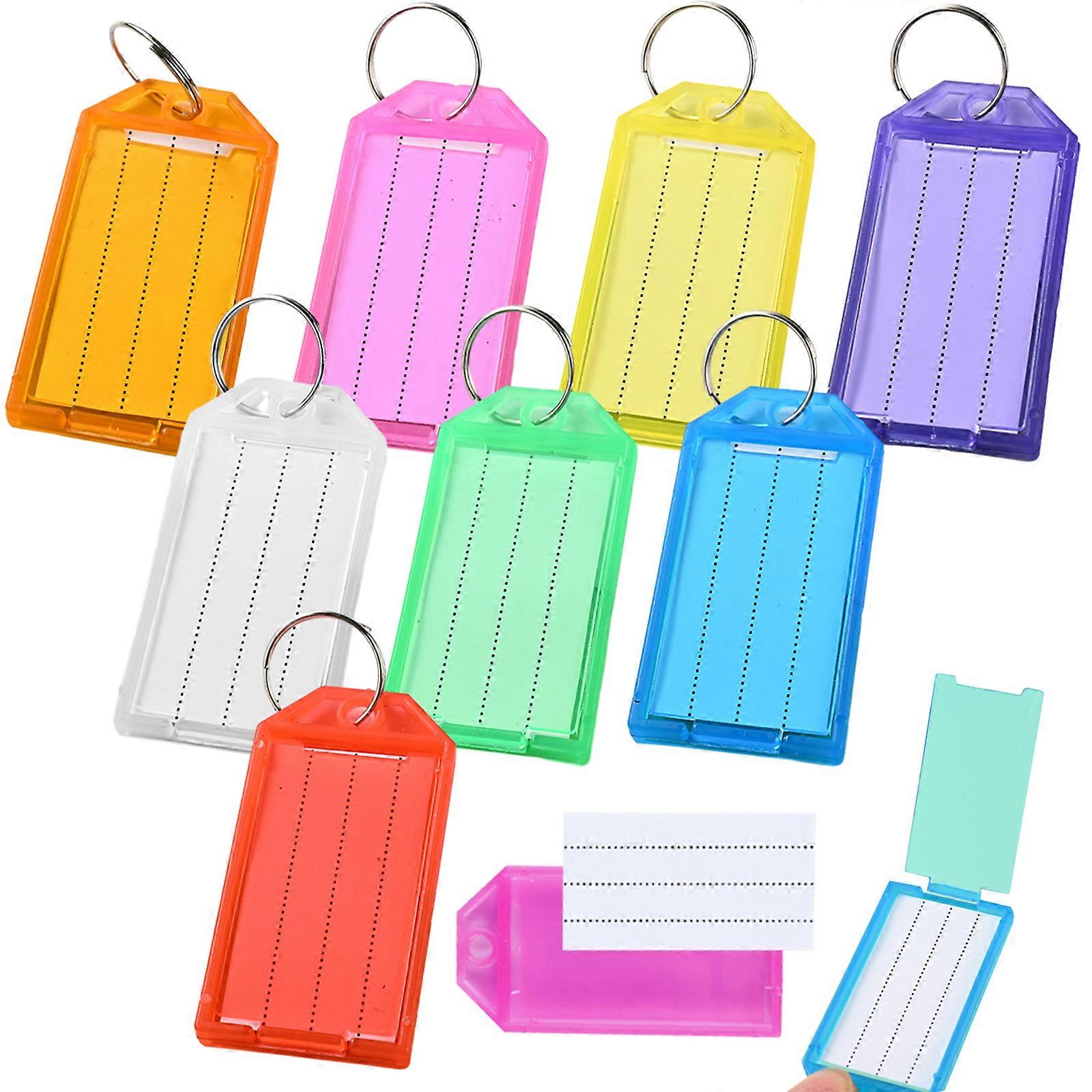 Assorted Colors Portable Key Identifier Labels, Reusable & Durable PP Material For Everyday Use