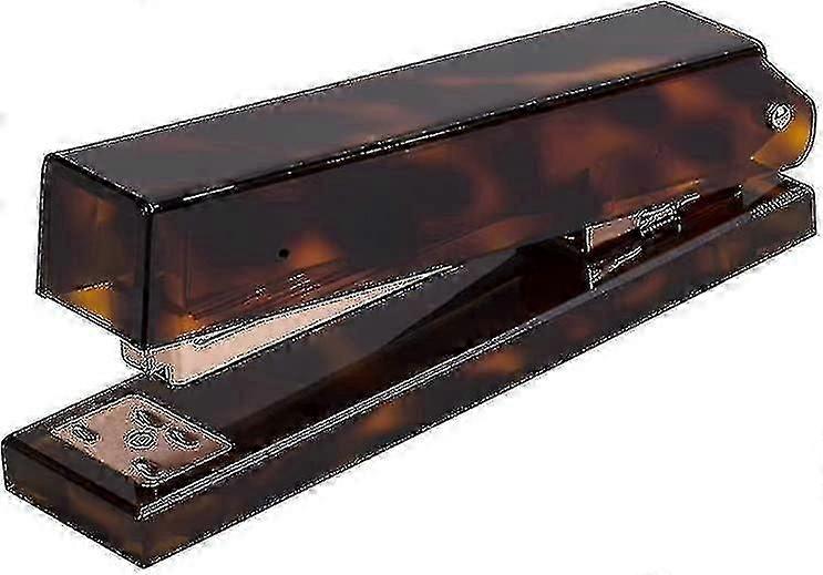 Stapler Acrylic Desk Tortoise,one Finger,no Effort,spring Powered Stapler,20 Sheets Capacity,fits Standard Staples,with Staples