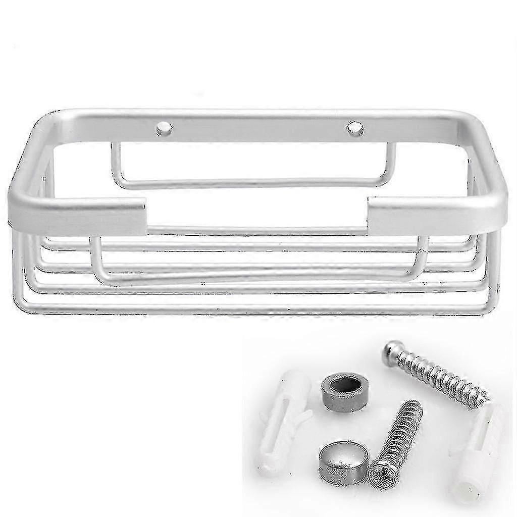 Aluminum Space Wall Mounted Bathroom Bath Hook Soap Holder Soap Basket