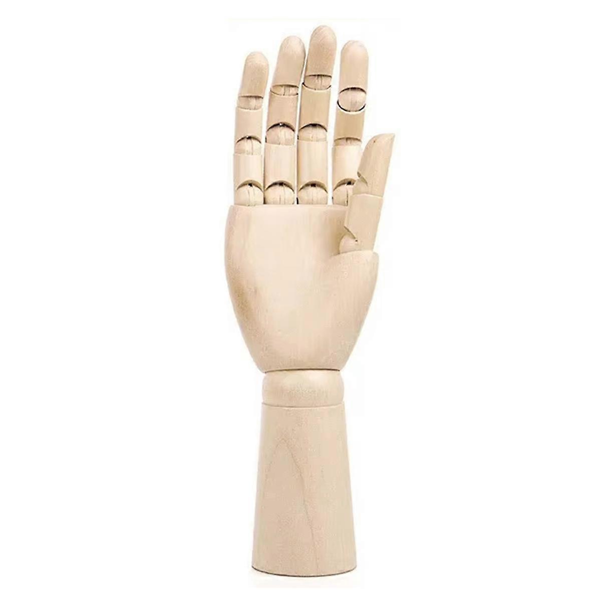 Wooden Hand Model Hand Figurines Rotatable Joint Drawing Sketch Mannequin Miniatures Desktop Room De